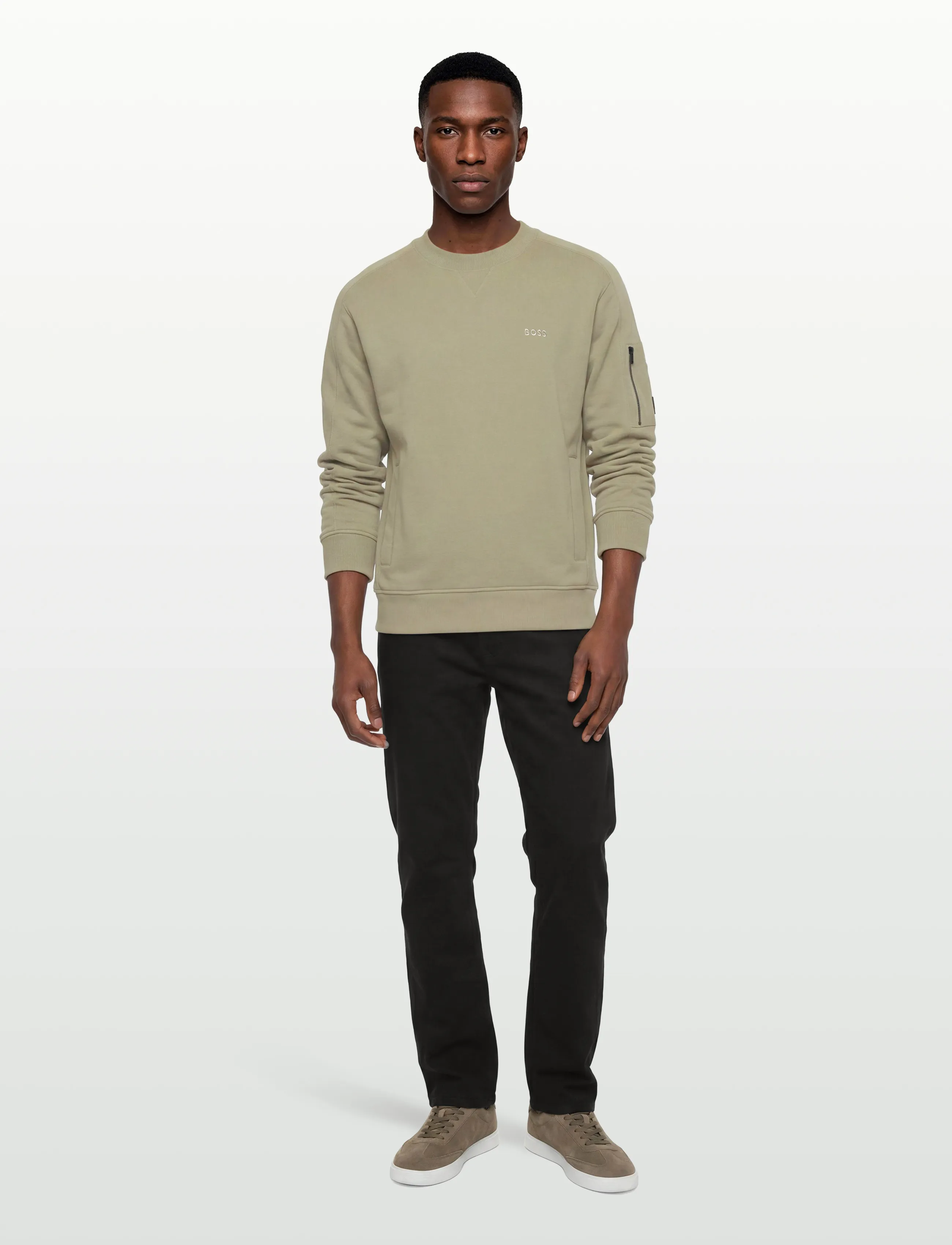 BOSS We_mixed - Sweatshirts - OPEN GREEN / khaki/green