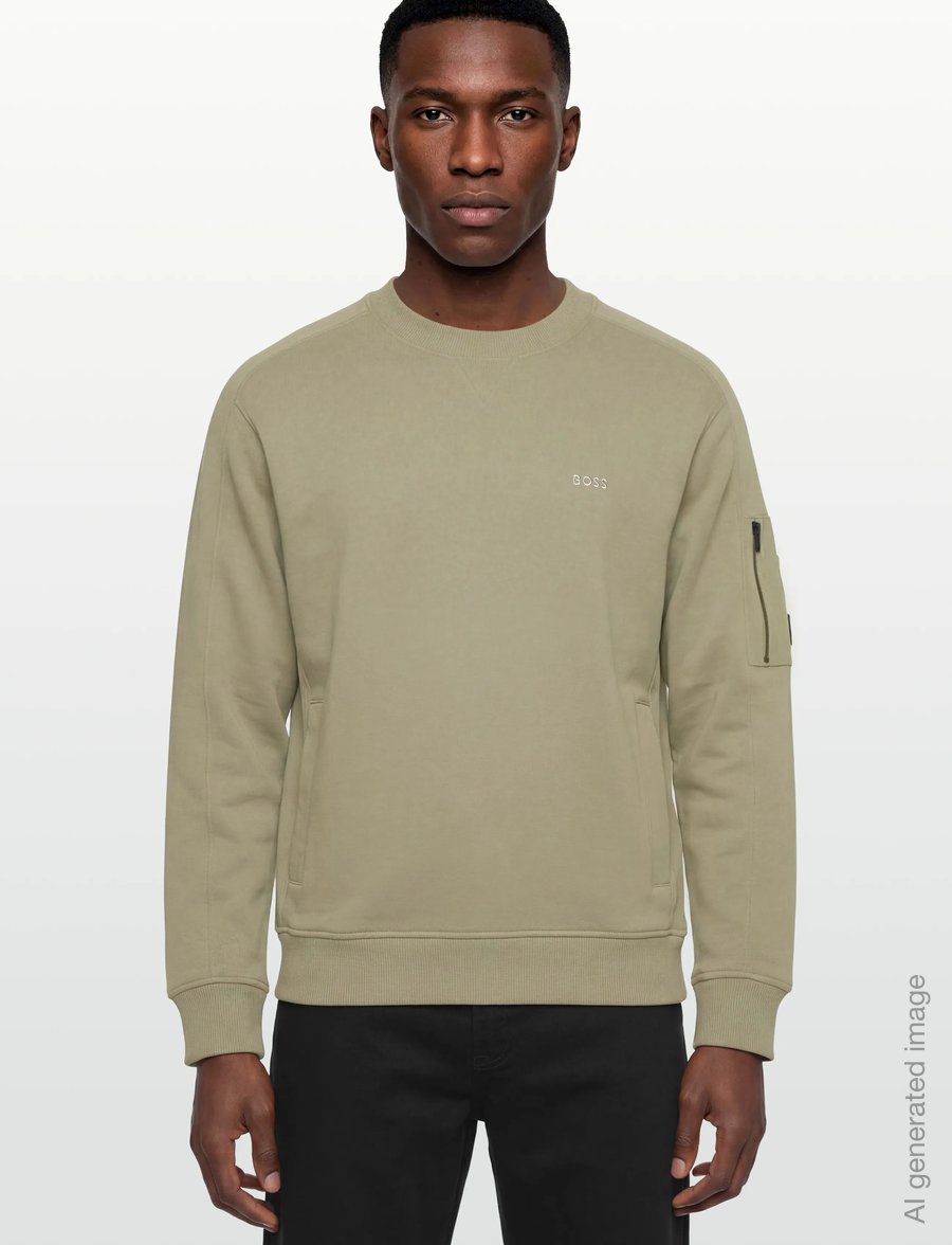BOSS - We_mixed - sweatshirts - open green - 3