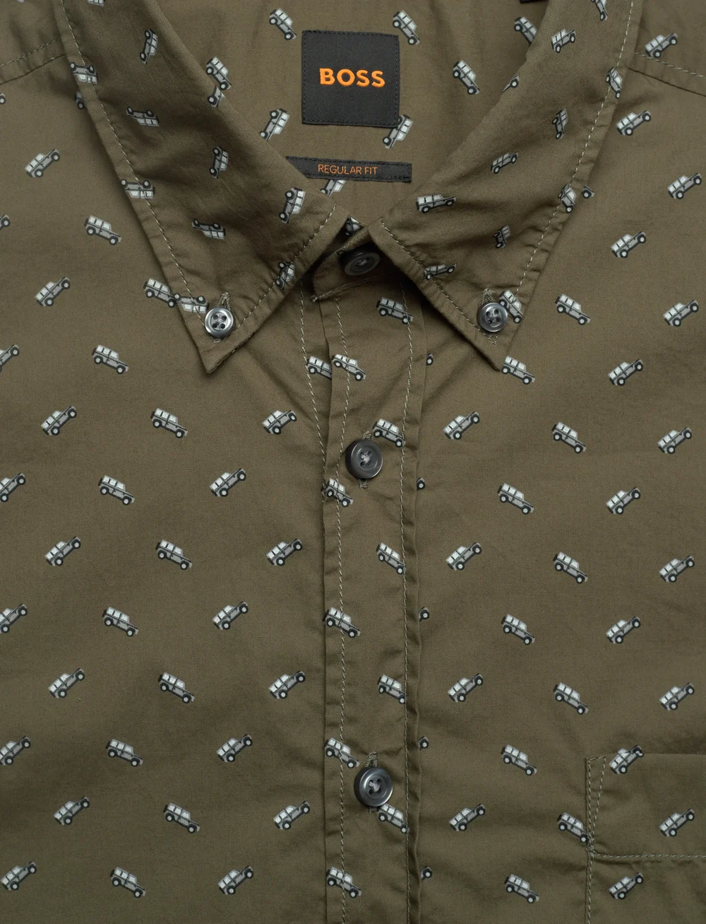 BOSS - Rickert_M - koszule we wzory - open green - 2