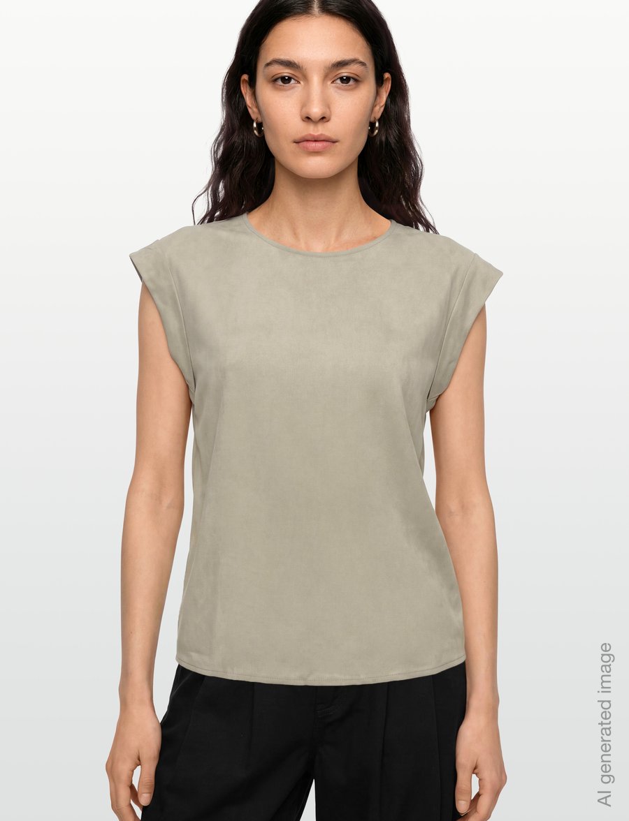 BOSS - C_Irnette - Ärmellose blusen - open green - 3