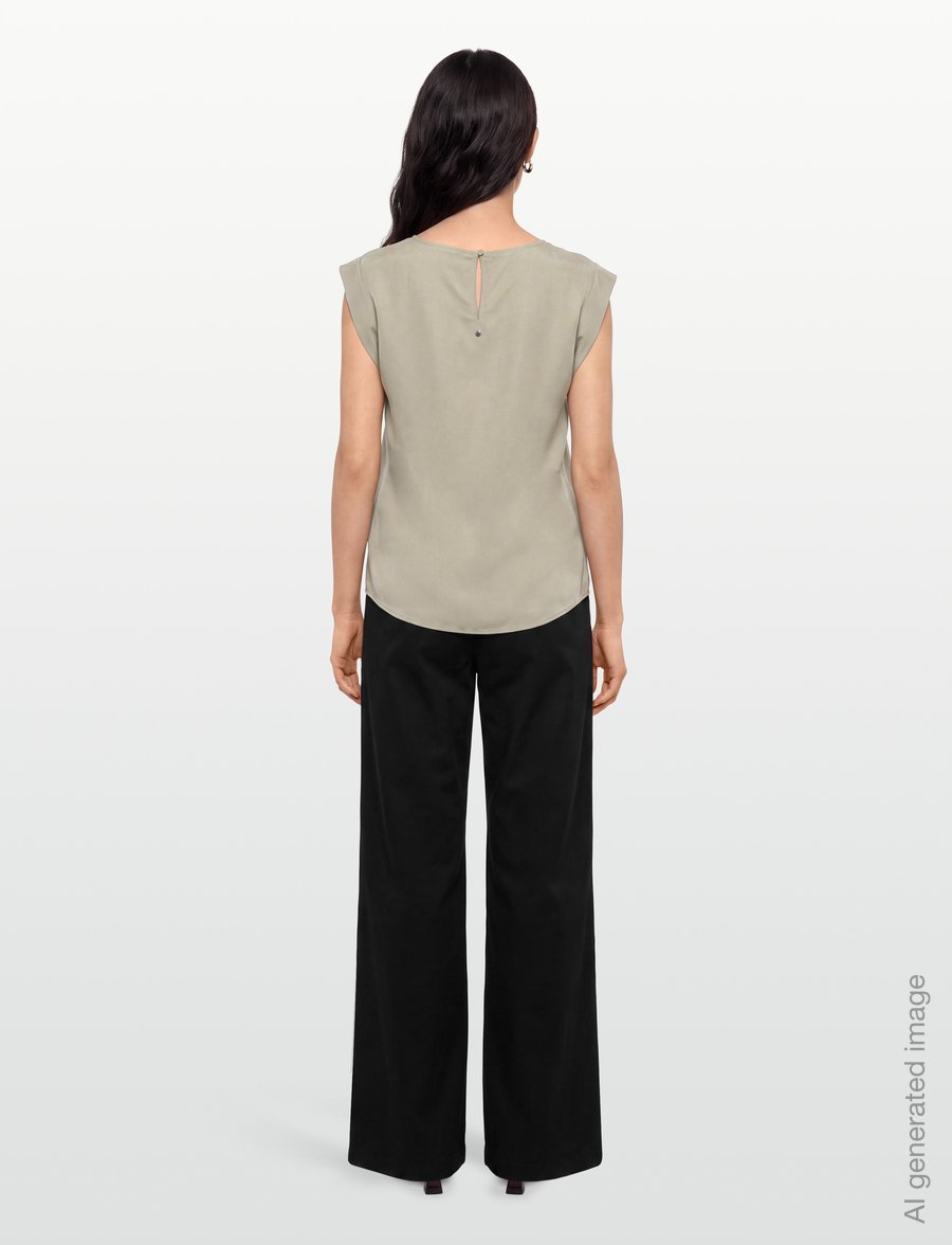 BOSS - C_Irnette - Ärmellose blusen - open green - 4