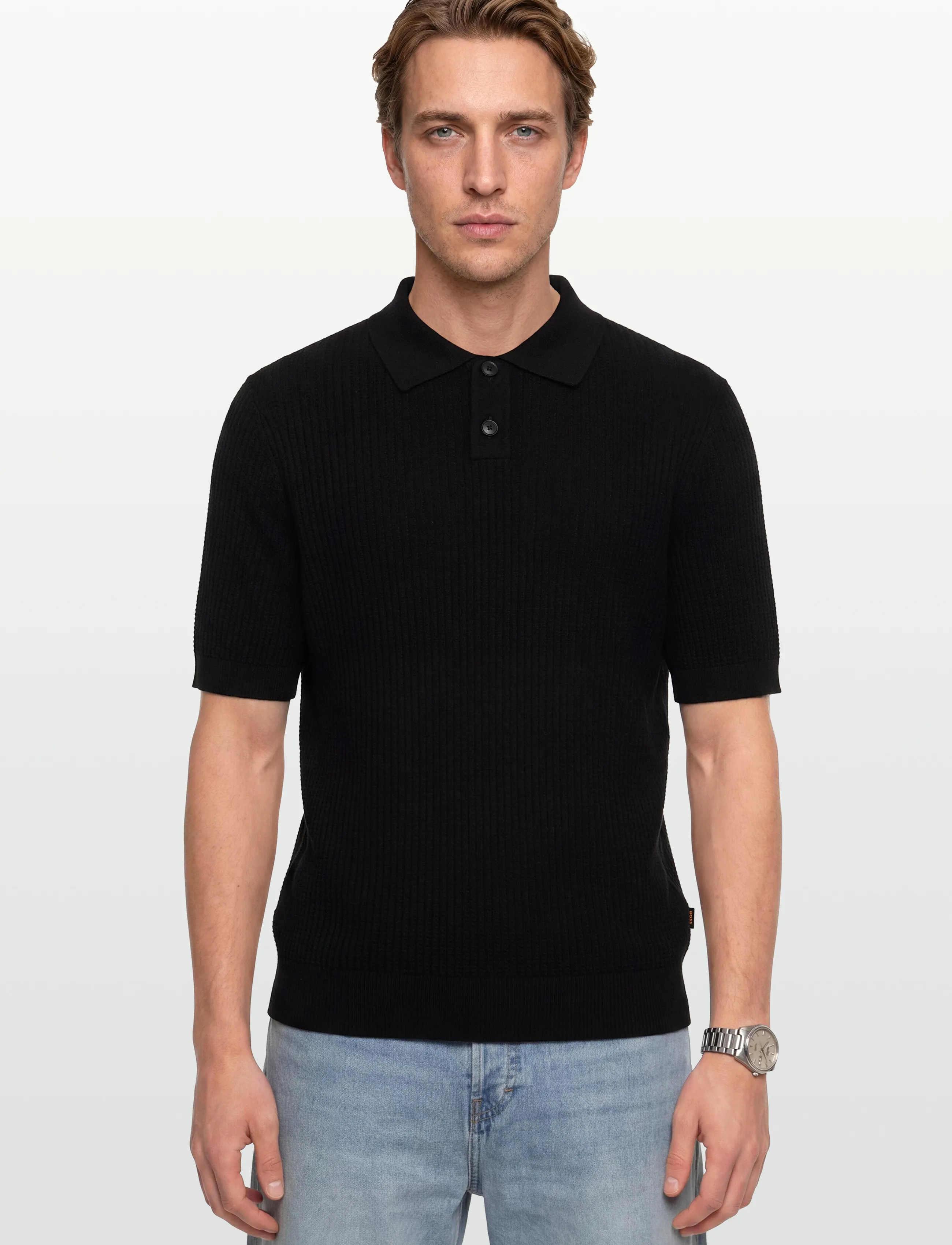 BOSS - Akoppo - kortærmede poloer - black - 3