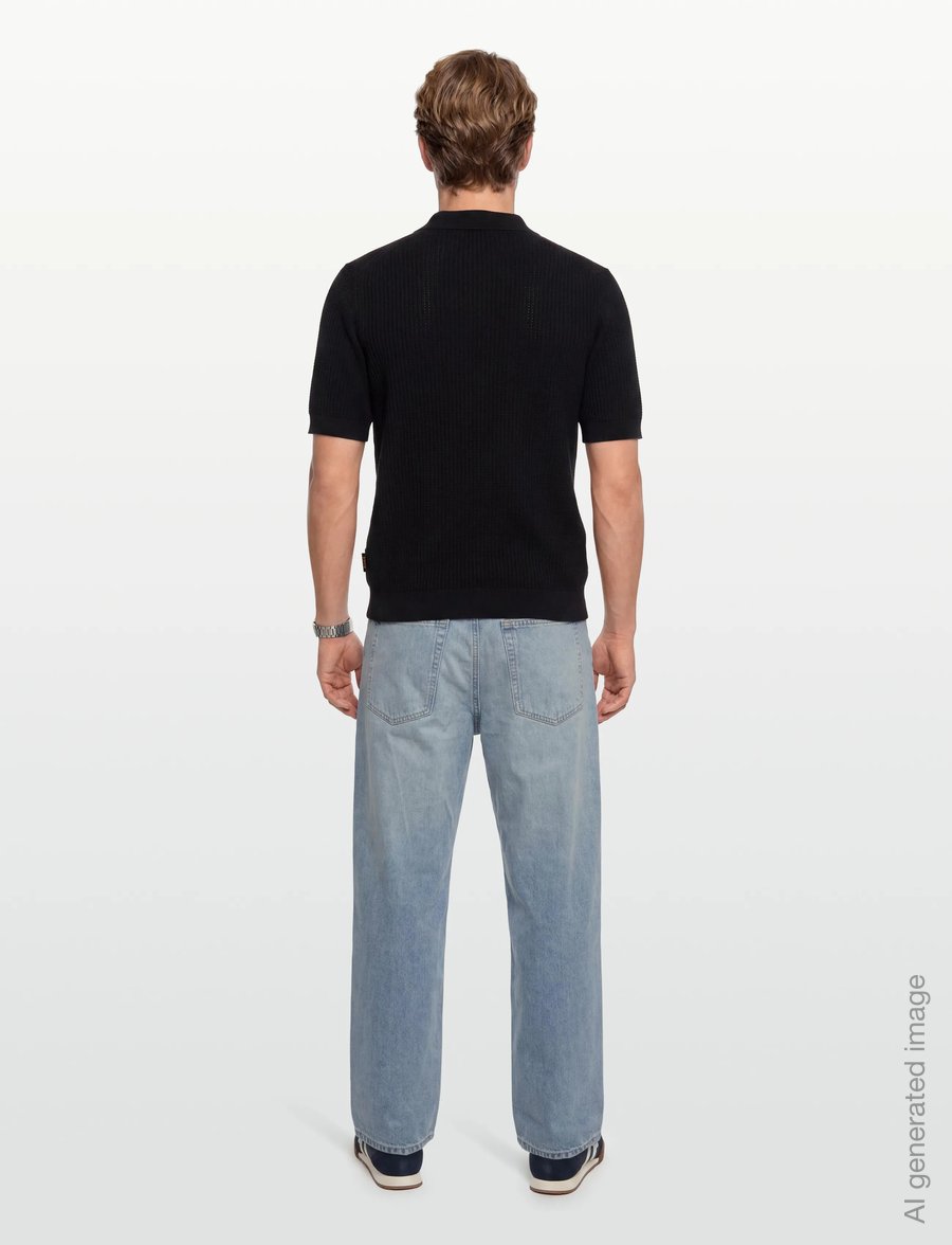BOSS - Akoppo - short-sleeved polos - black - 4
