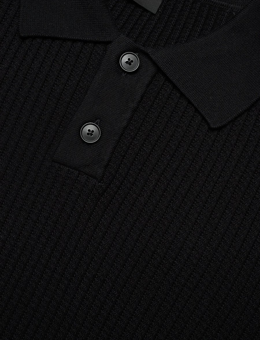 BOSS - Akoppo - short-sleeved polos - black - 5