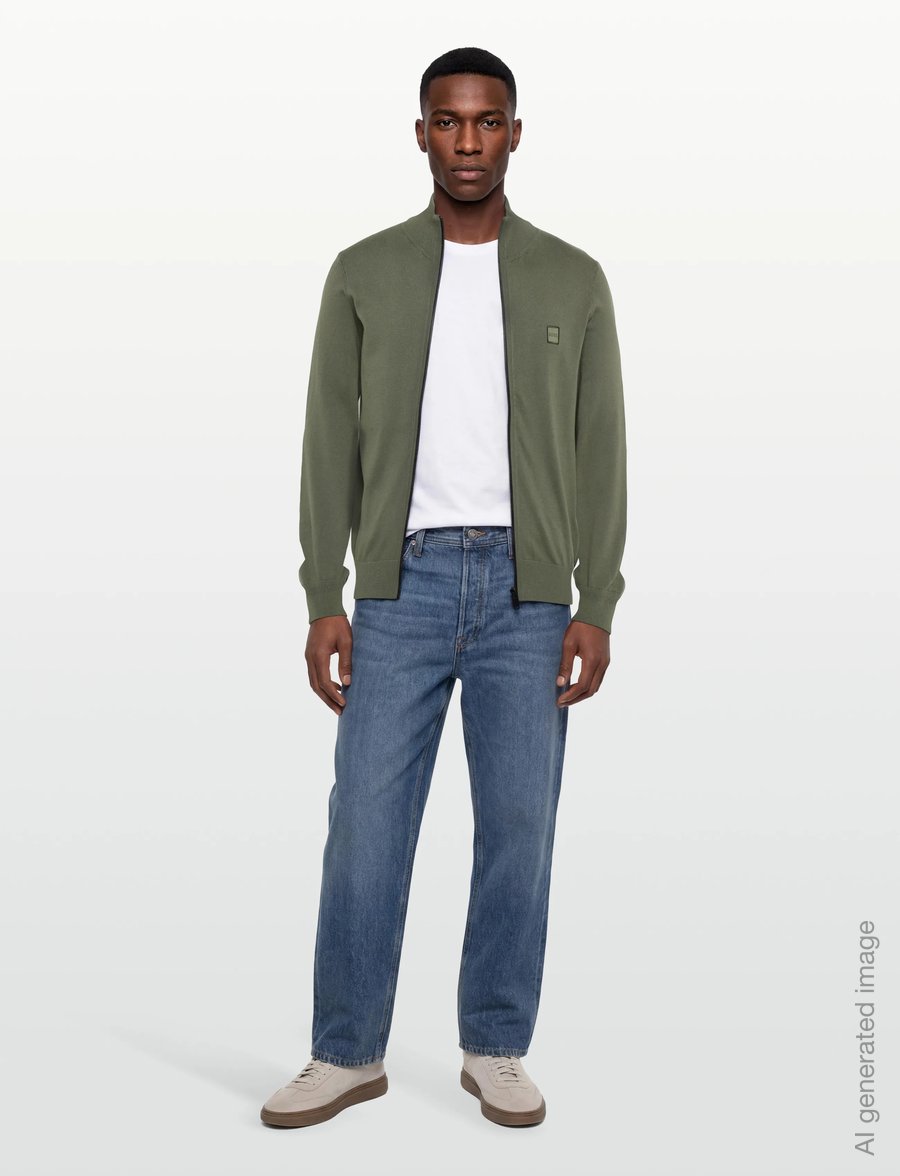 BOSS - Kanozip_S - lukuga džemprid - bright green - 0