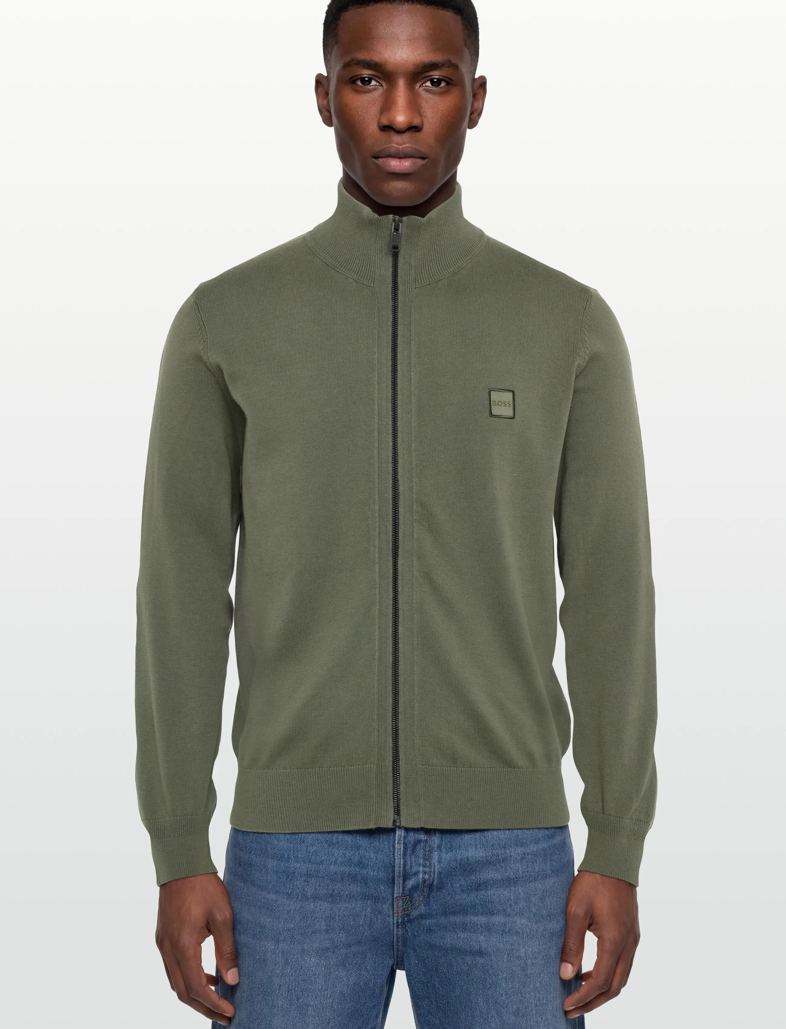 BOSS - Kanozip_S - lukuga džemprid - bright green - 3