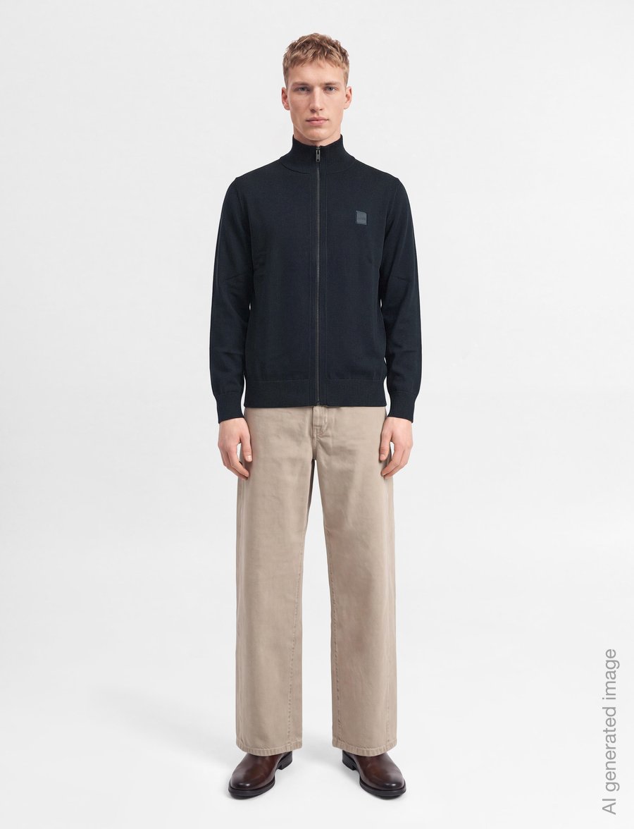 BOSS - Kanozip_S - renndar peysur - dark blue - 0