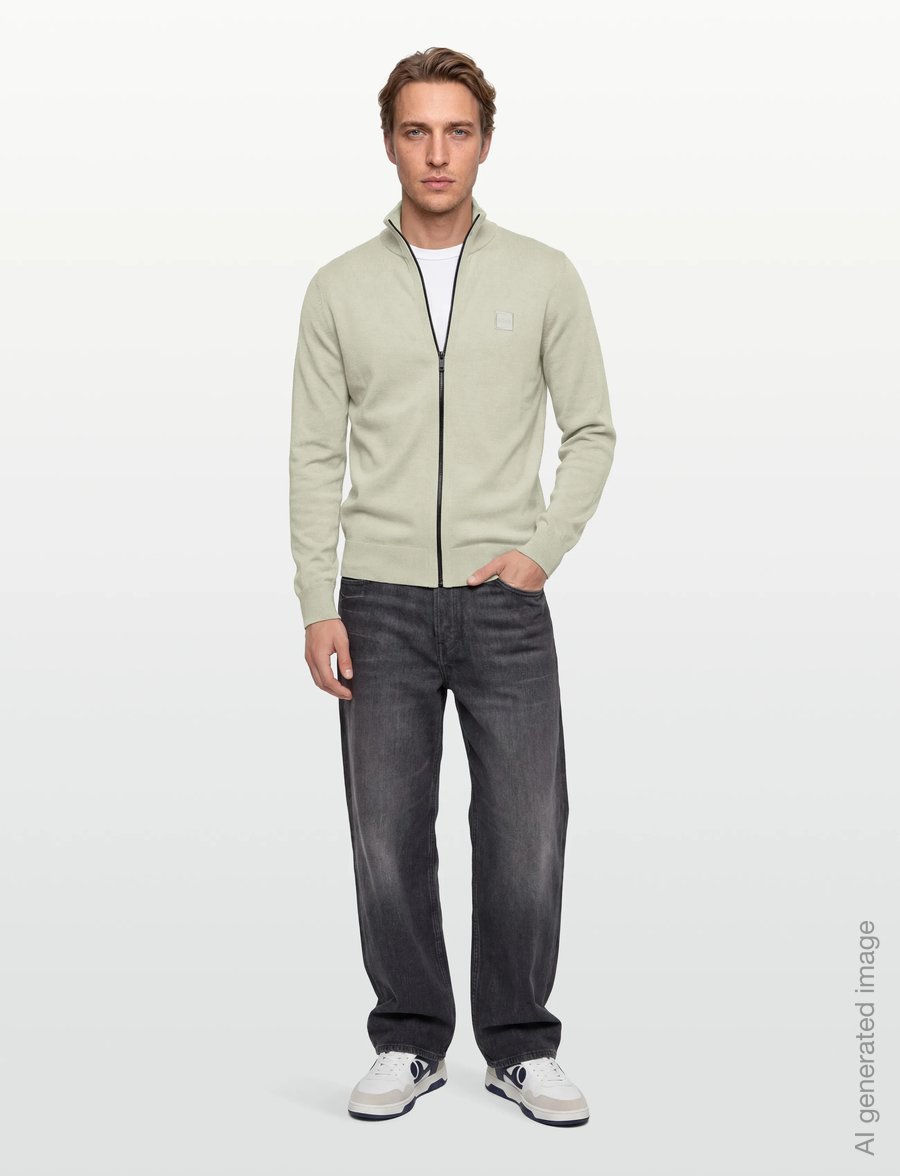 BOSS - Kanozip_S - lukuga džemprid - light beige - 0