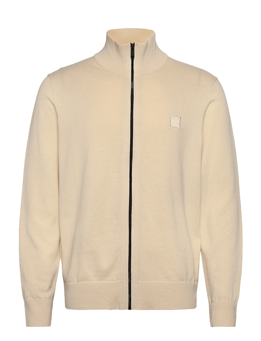 BOSS - Kanozip_S - fullzip strik - open yellow - 0