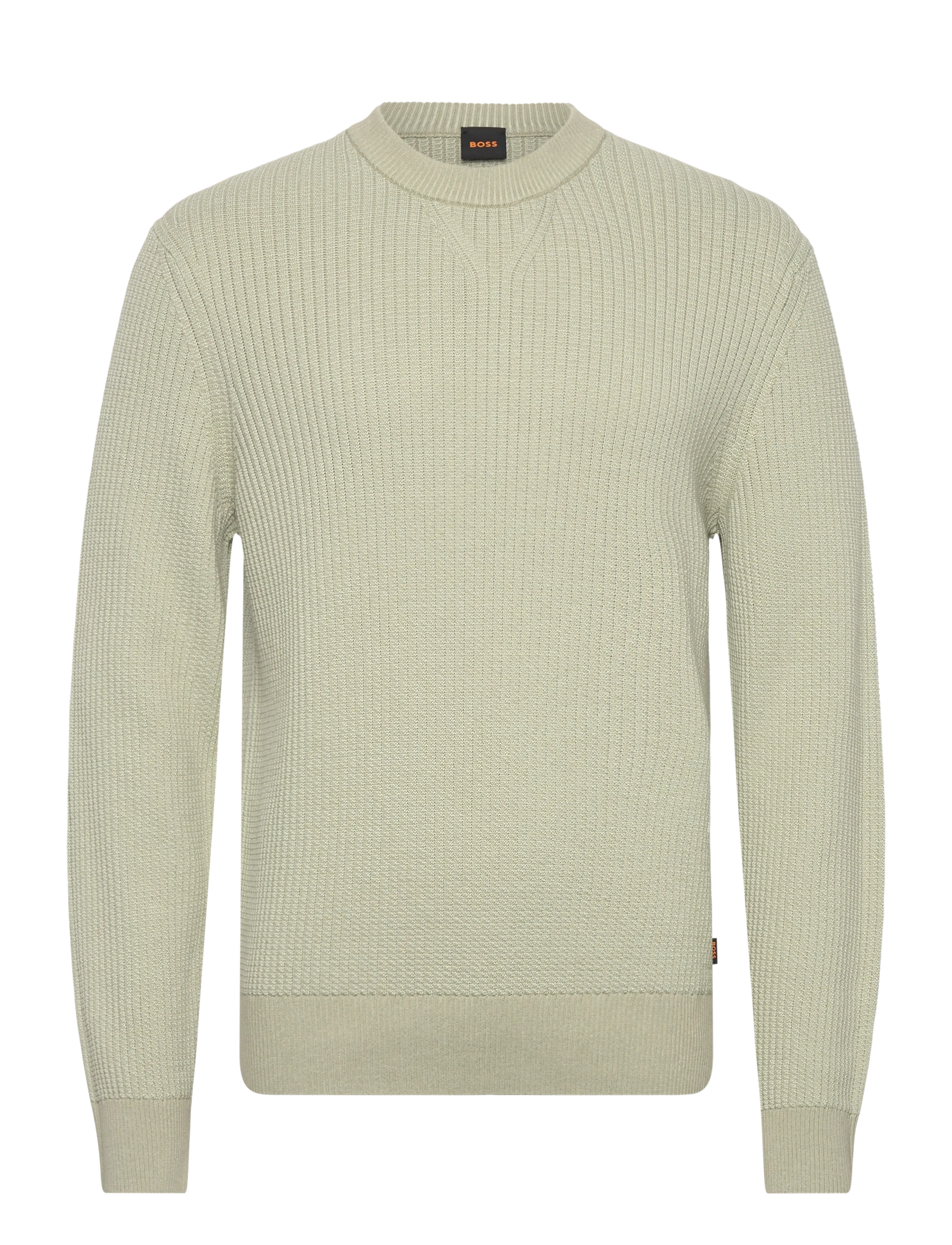 BOSS Apokko - Rundhalsad - OPEN GREEN / cream