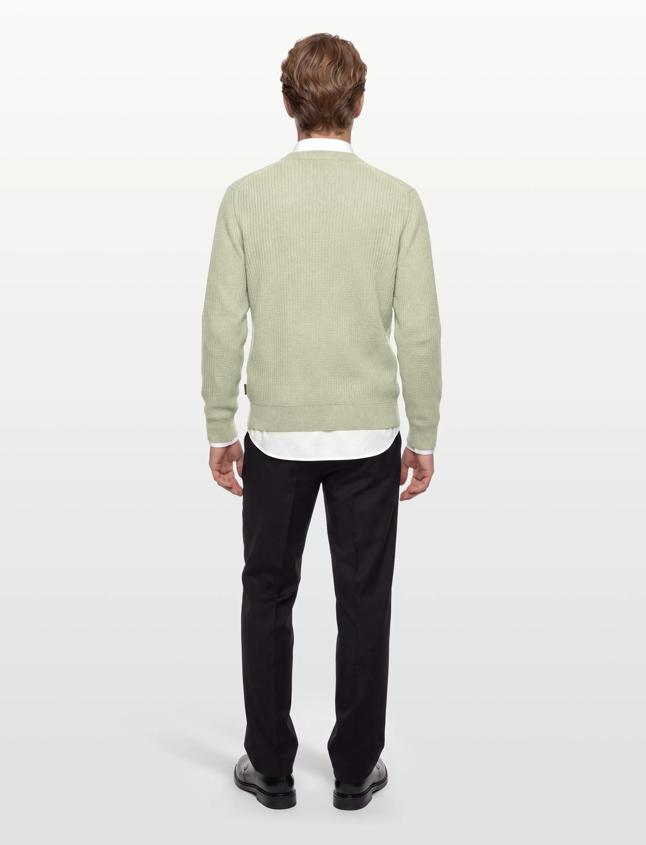 BOSS - Apokko - rund hals - open green - 4