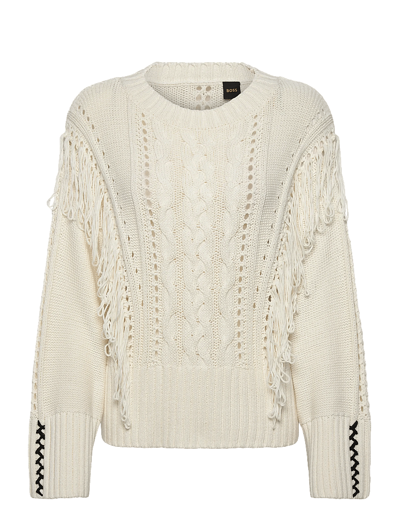 BOSS - C_Fitto - megztiniai - open white - 0