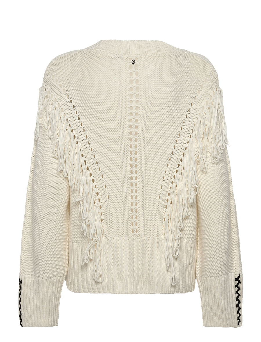 BOSS - C_Fitto - peysur - open white - 1