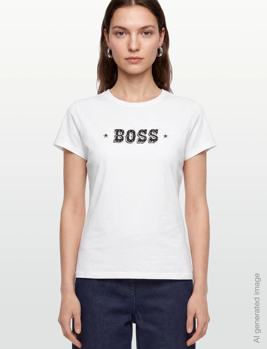 BOSS - C_Endora_1 - t-shirts - white - 3