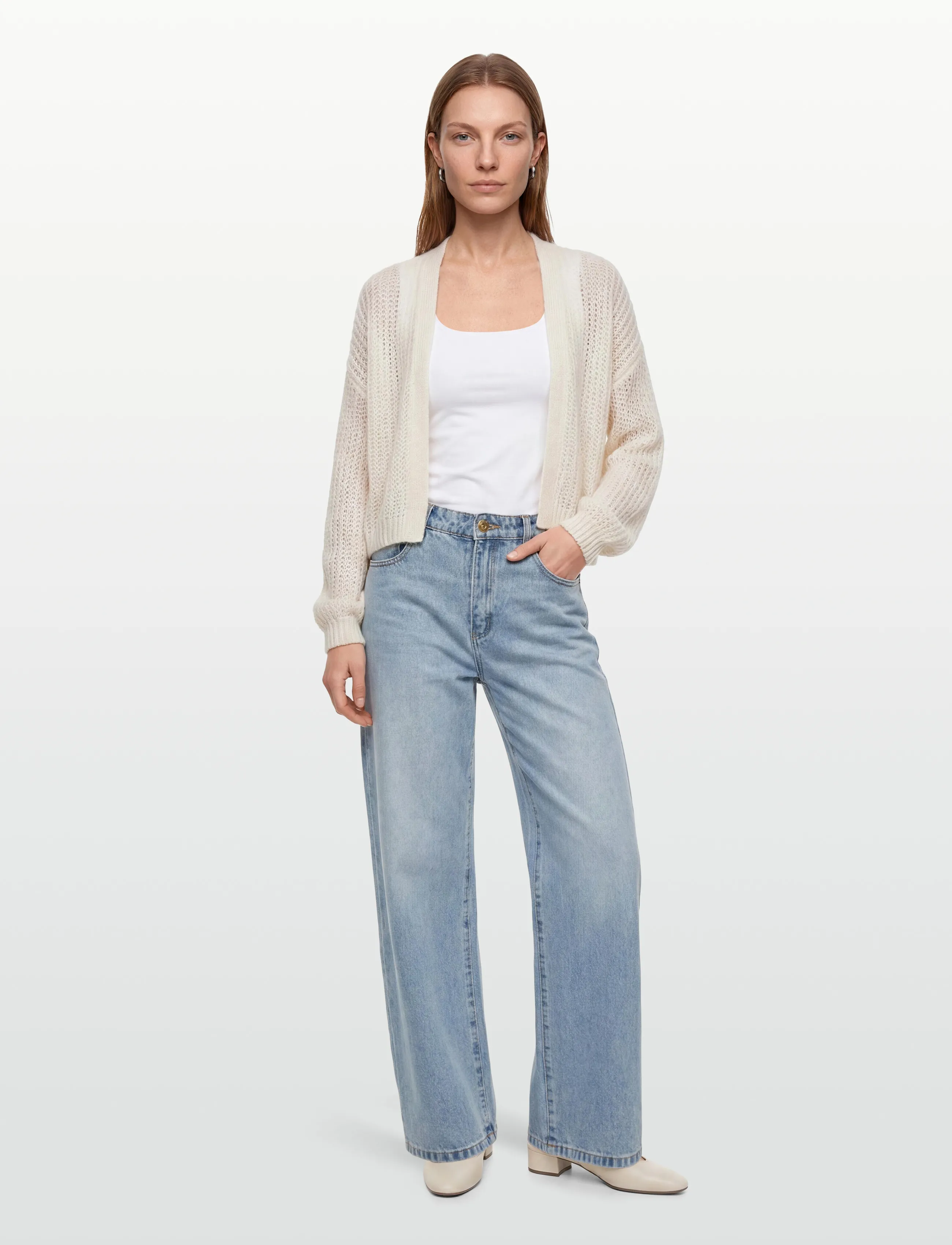 BOSS - C_Furgovia - cardigans - open white - 0