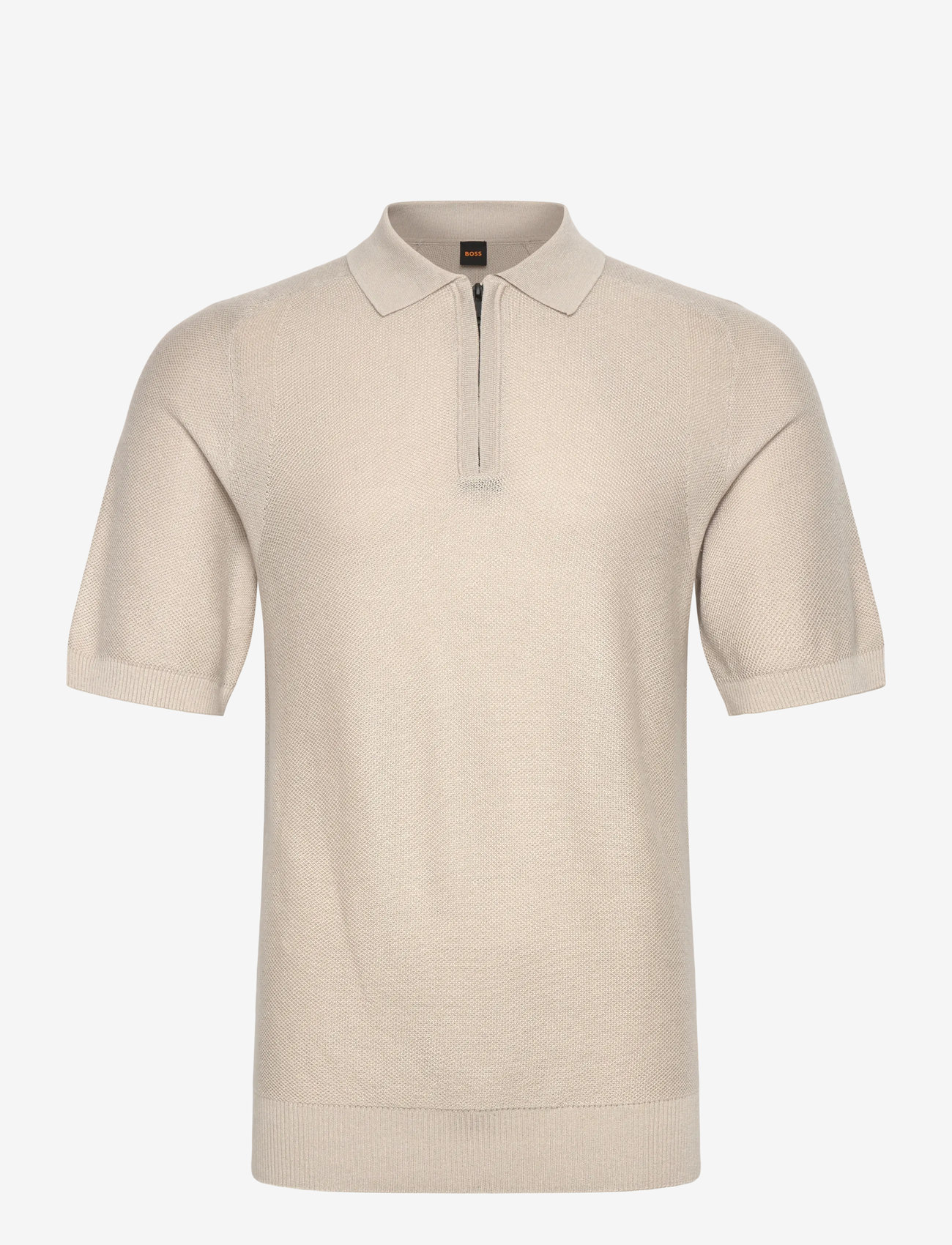 BOSS - Kancello - stickade pikéer - light beige - 0