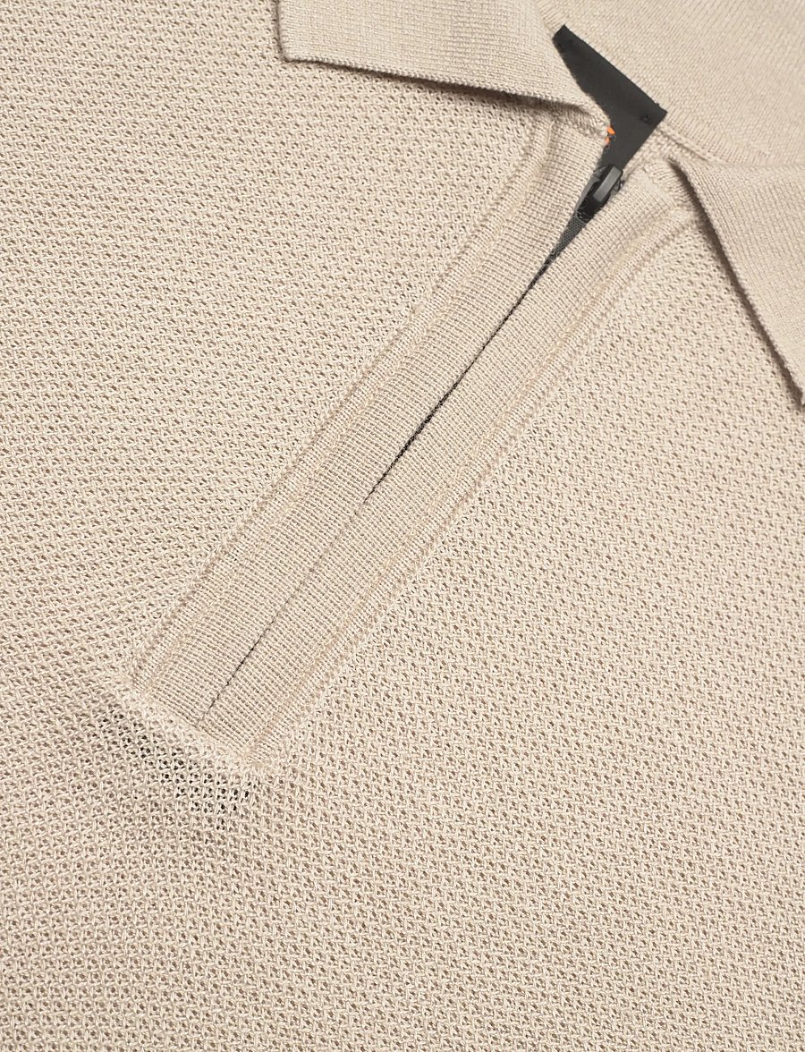 BOSS - Kancello - gestrickte polohemden - light beige - 2