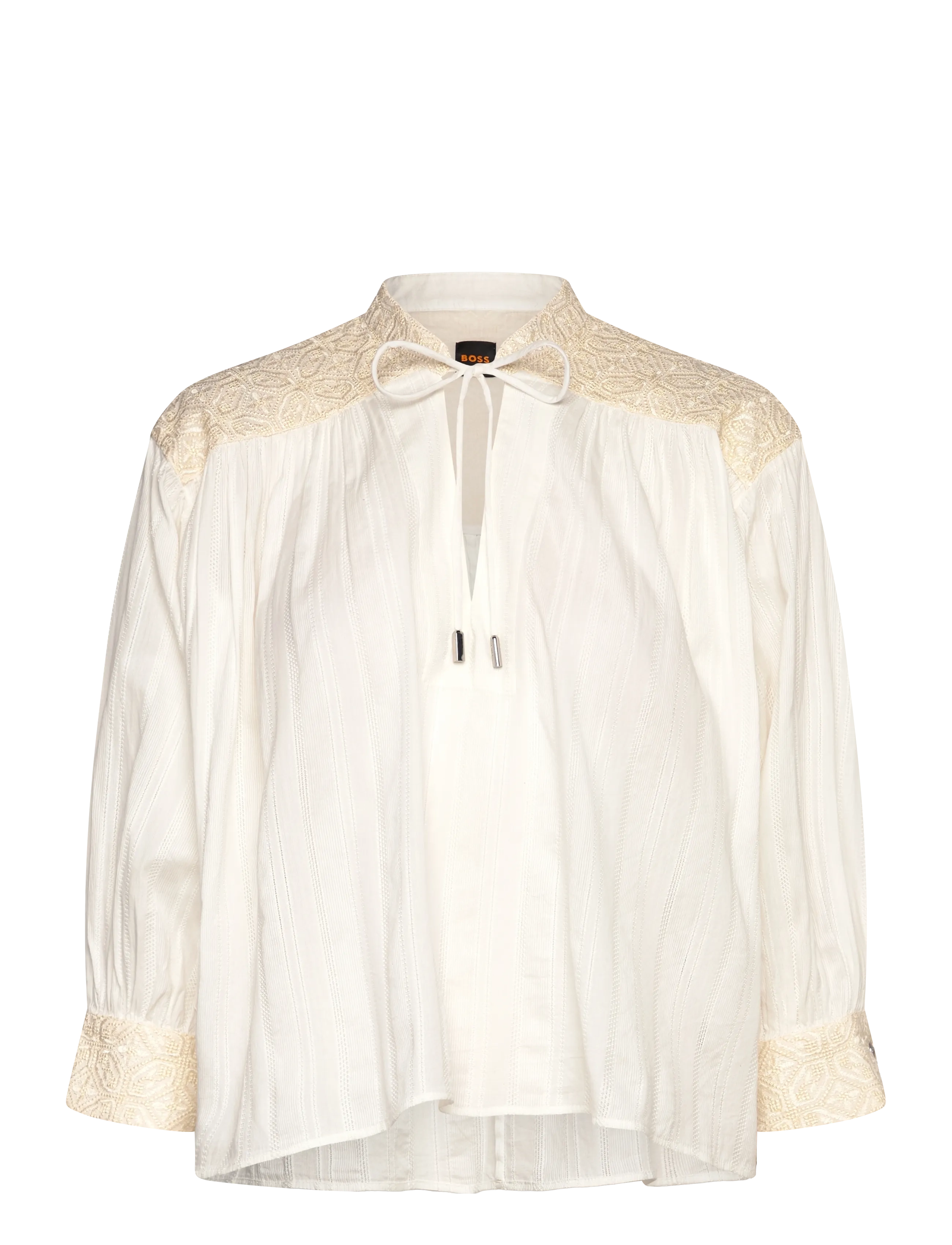 BOSS C_Brodes - Tøj - OPEN WHITE / cream