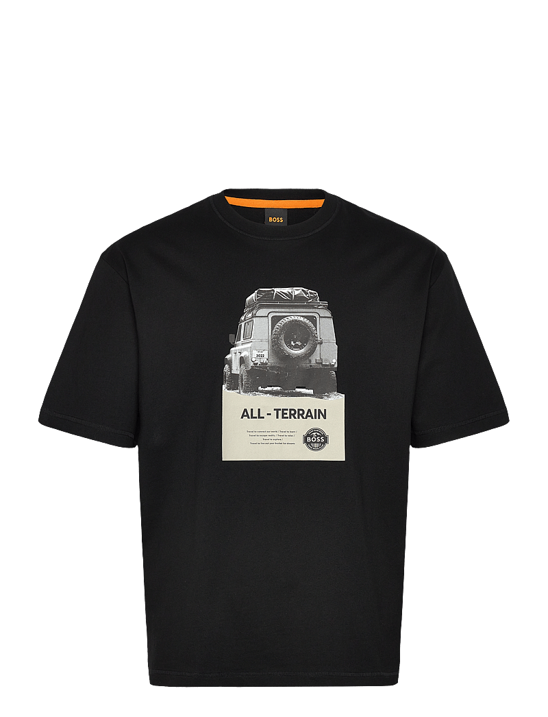 BOSS - Te_Wagon - kortärmade t-shirts - black - 0