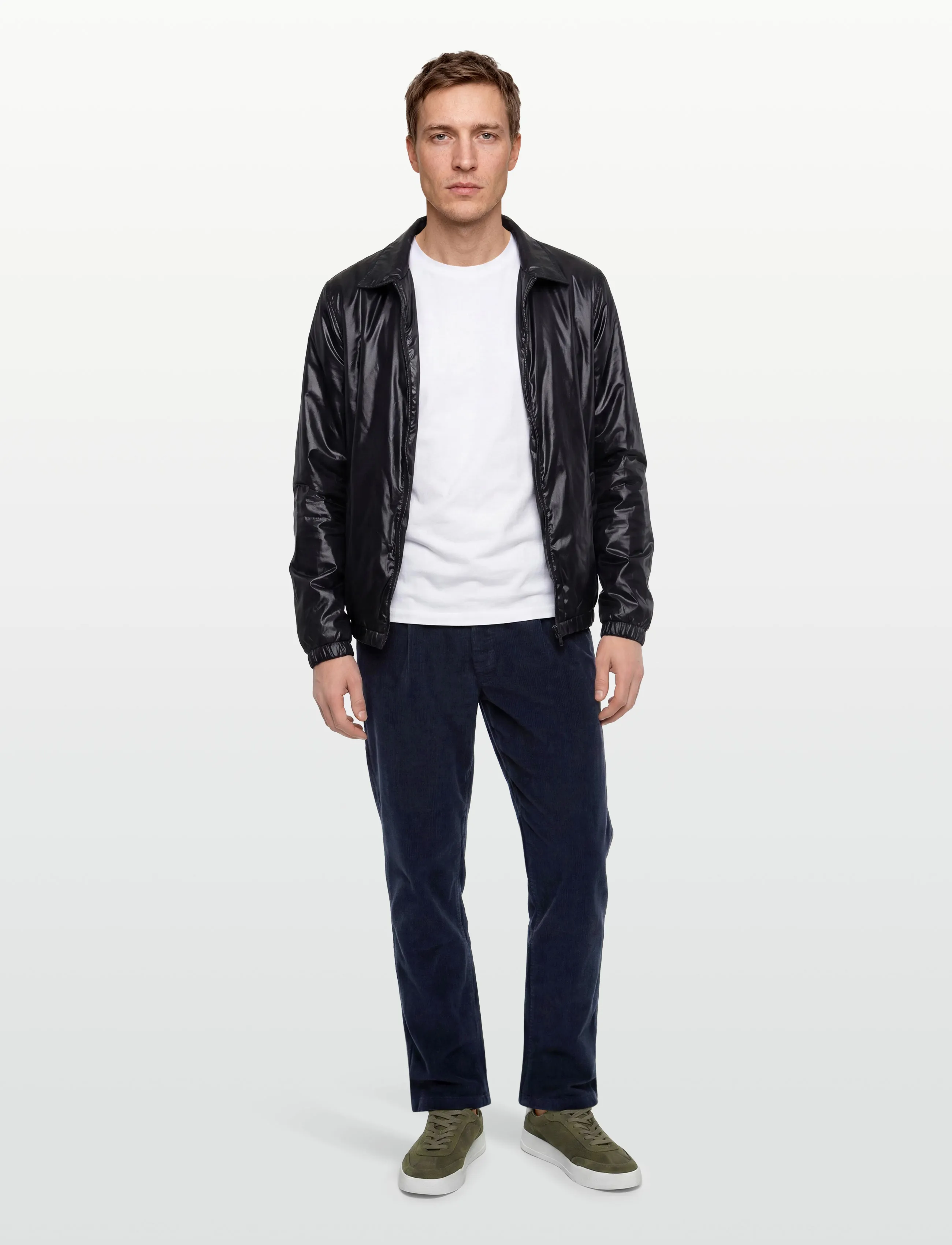 BOSS Chino-Pleated, Mænd, Plisseret Chino, Navy, Str: 29 x 32