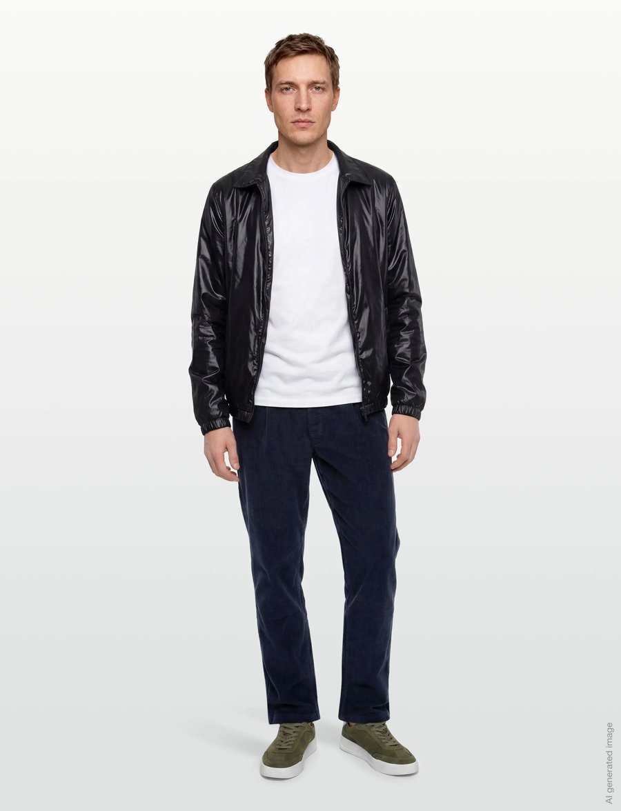 BOSS - Chino-Pleated - freizeithosen - dark blue - 0