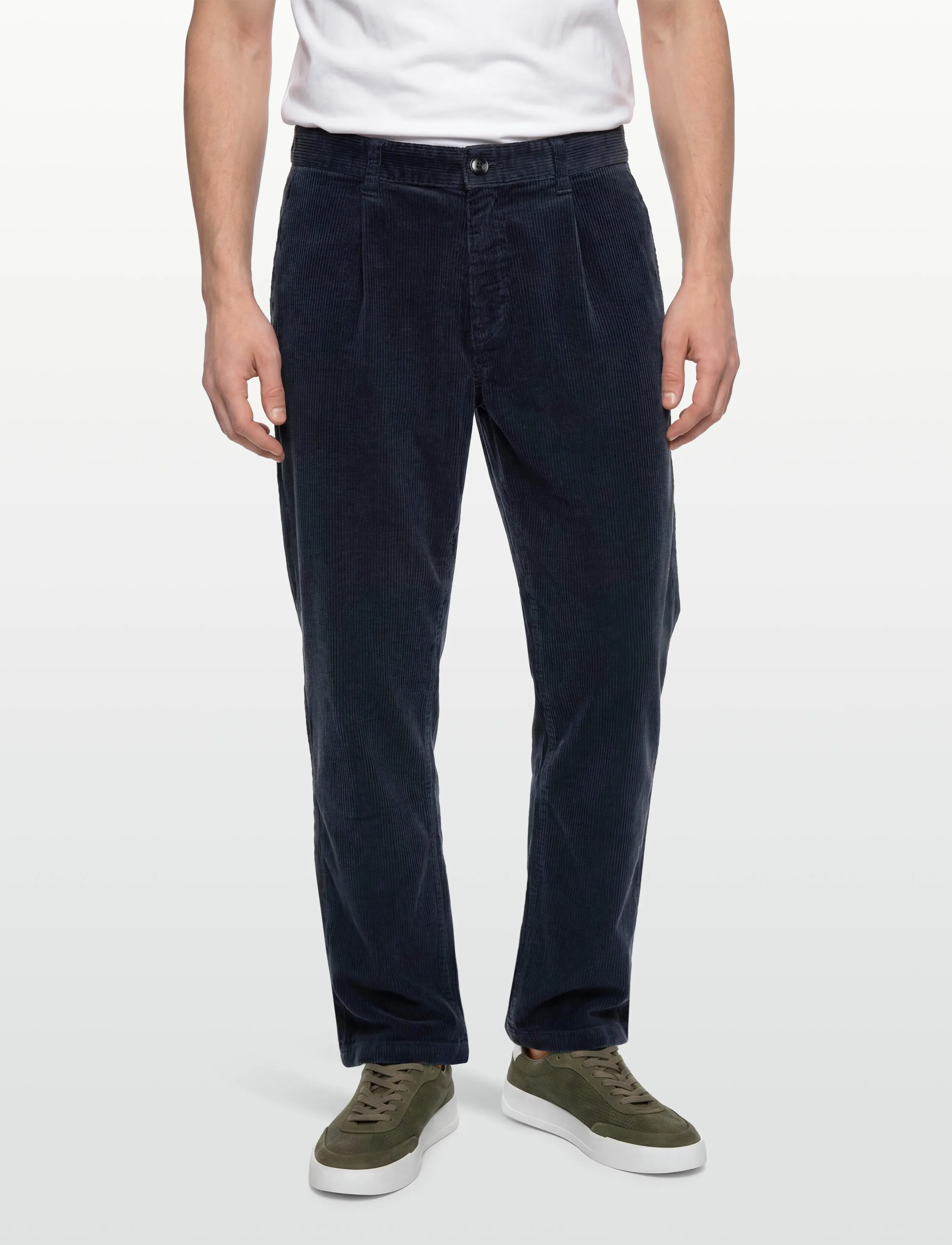BOSS - Chino-Pleated - casual - dark blue - 3