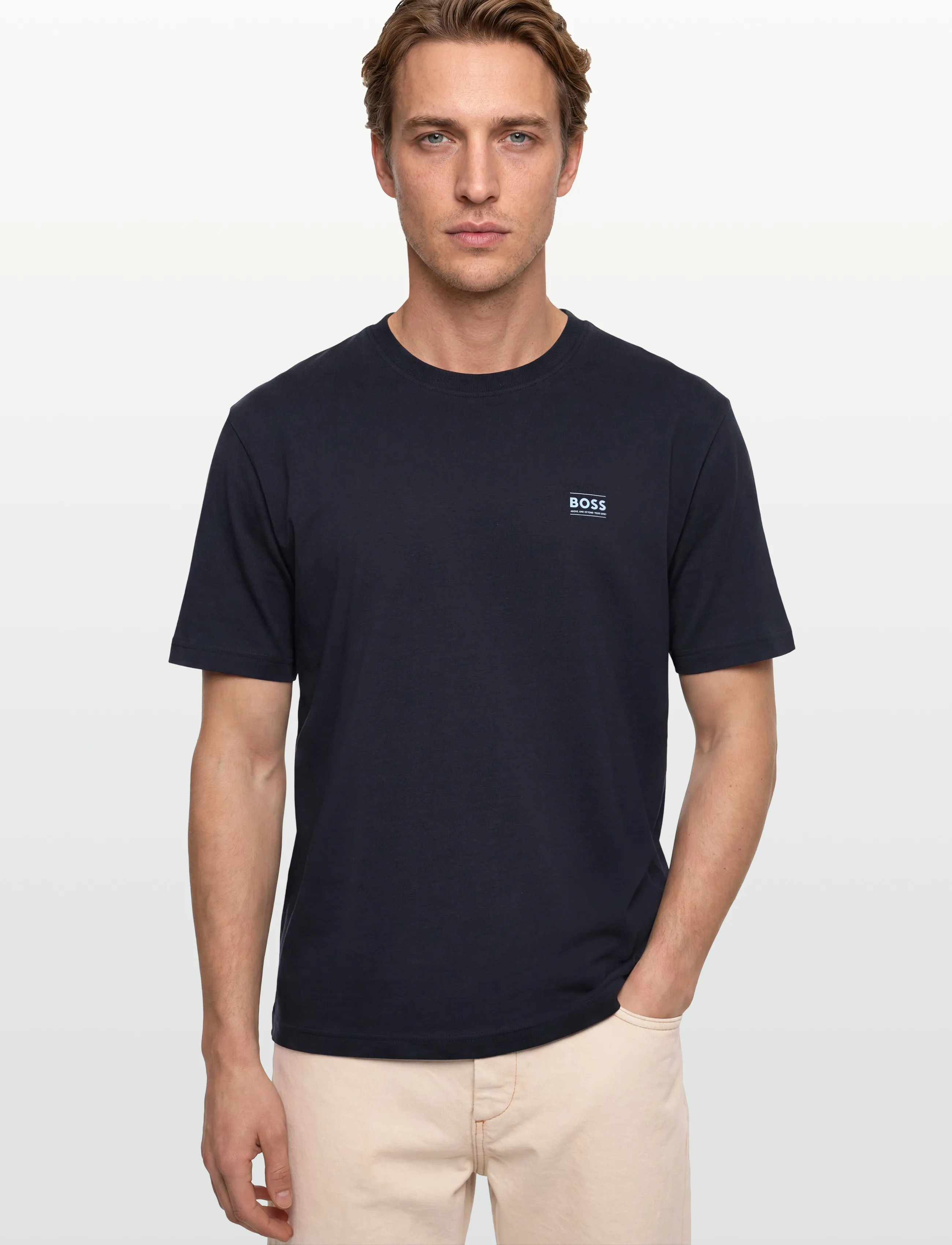 BOSS - Te_move - kortærmede t-shirts - dark blue - 3