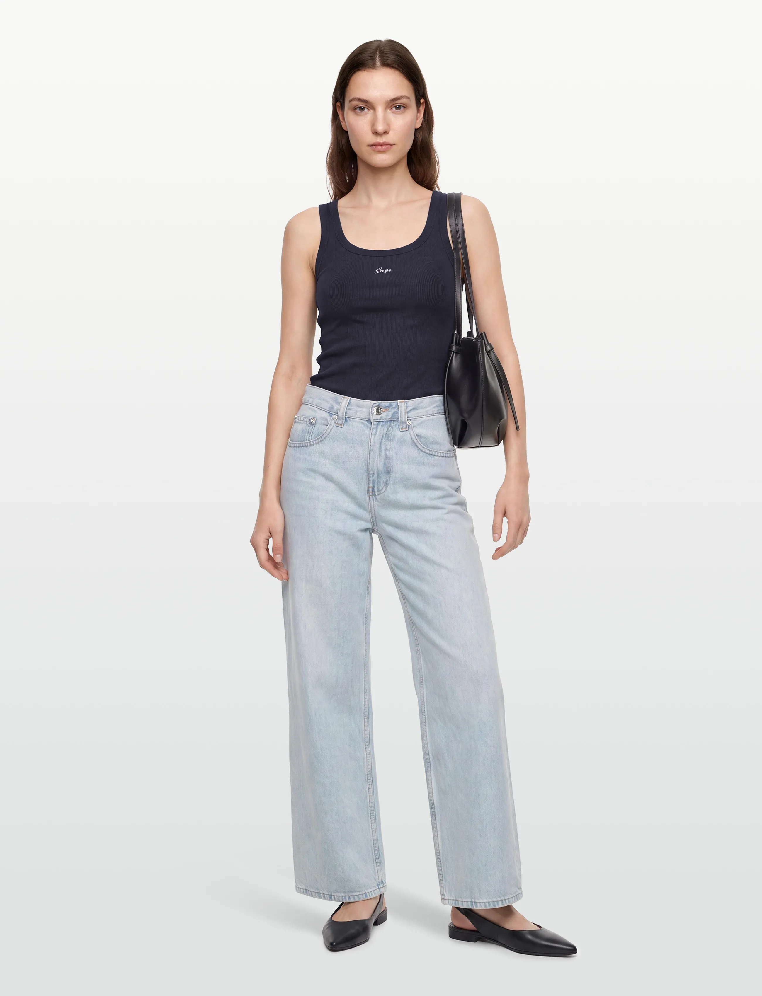 BOSS C_Ematite_S, Kvinder, Tanktop, Navy, Str: XS