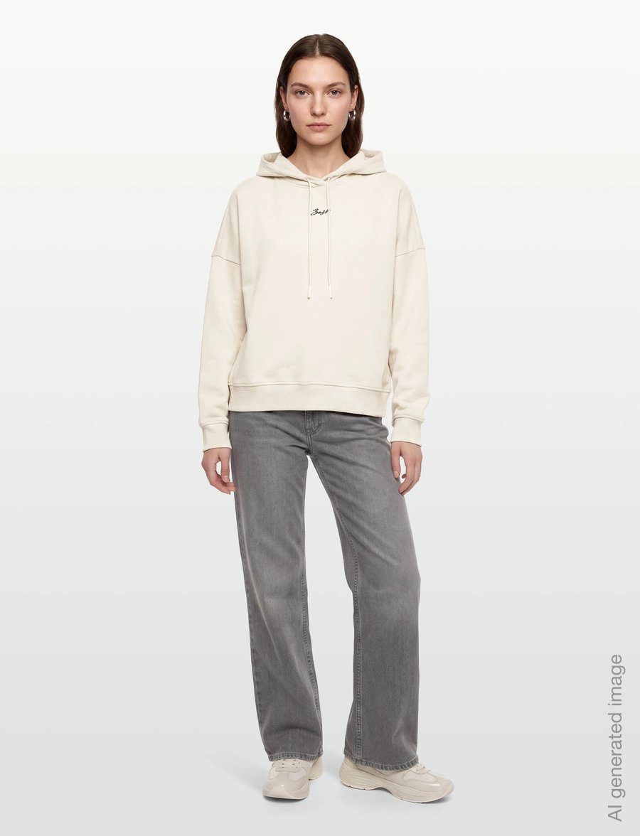 BOSS - C_Ehoody_s - kapuutsiga pusad - open white - 0