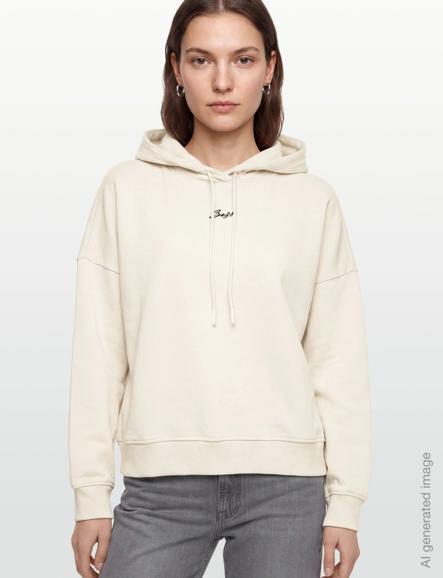 BOSS - C_Ehoody_s - kapuutsiga pusad - open white - 3