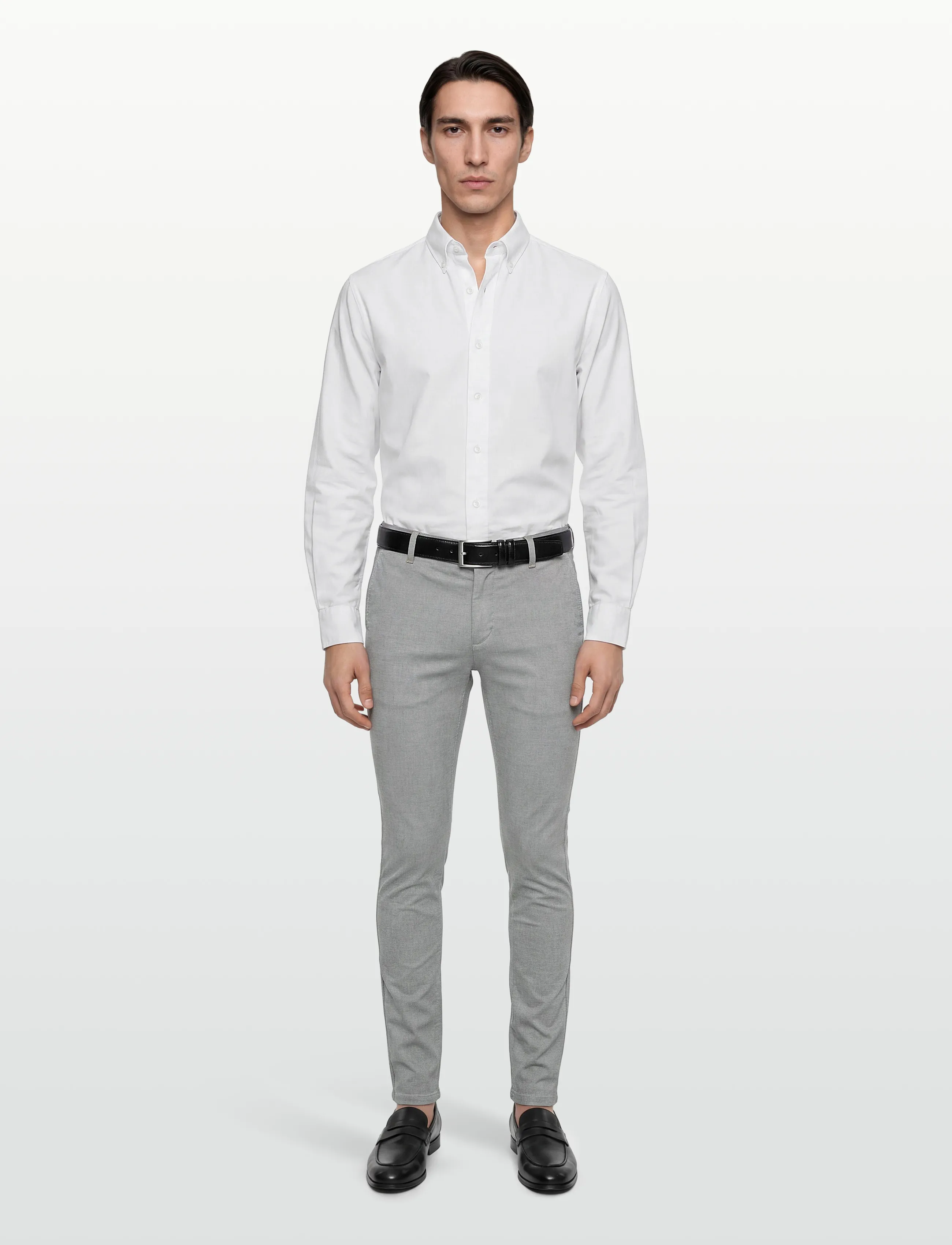 BOSS - Chino_slim - chinos - silver - 0