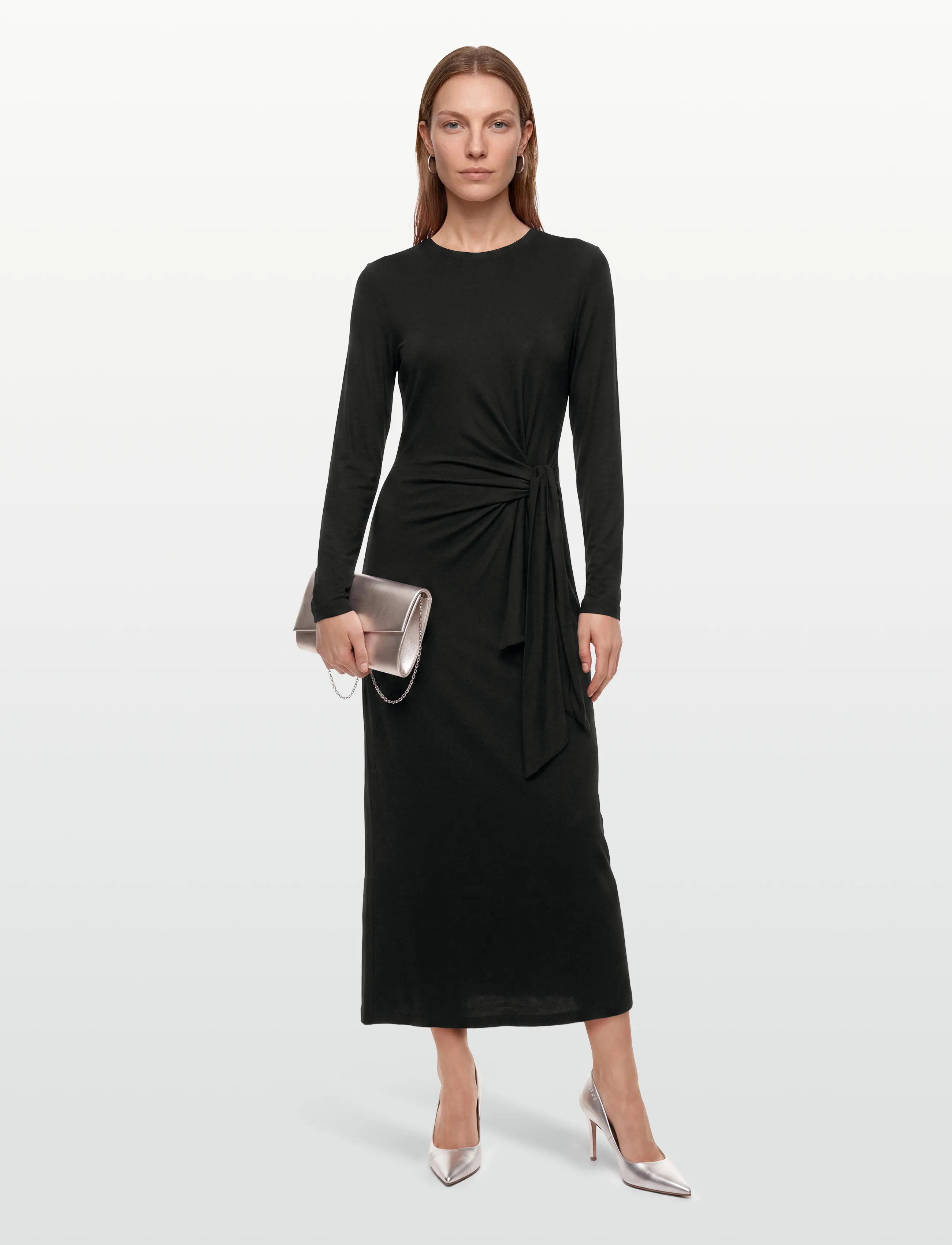 BOSS C_Erlot, XS, Dresses, Schwarz - Knee-length & Midi, Frauen