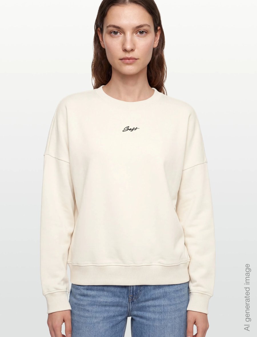 BOSS - C_Esweaty_s - igapäevane stiil - open white - 3
