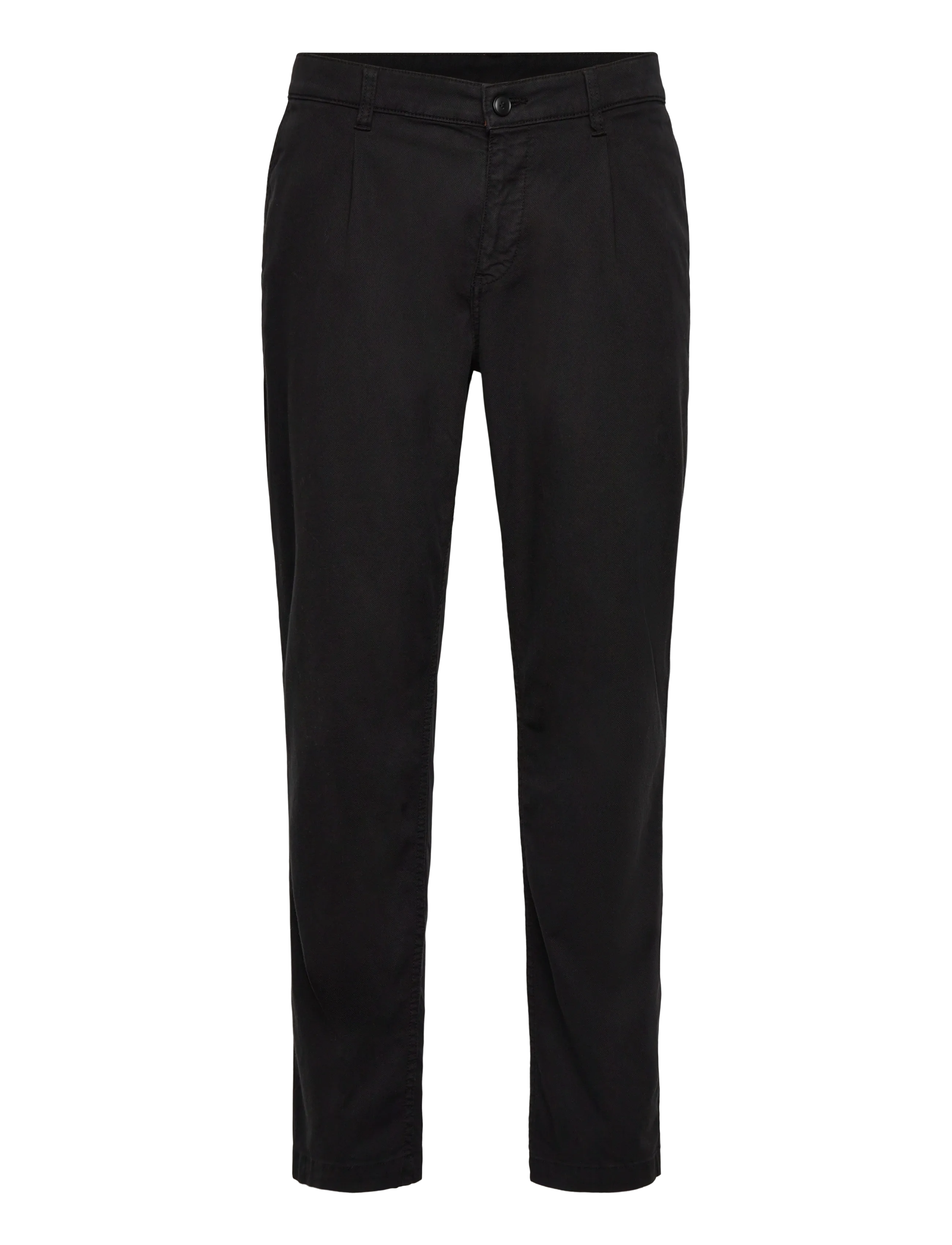 BOSS Chino-Pleated - Bukser - BLACK / black