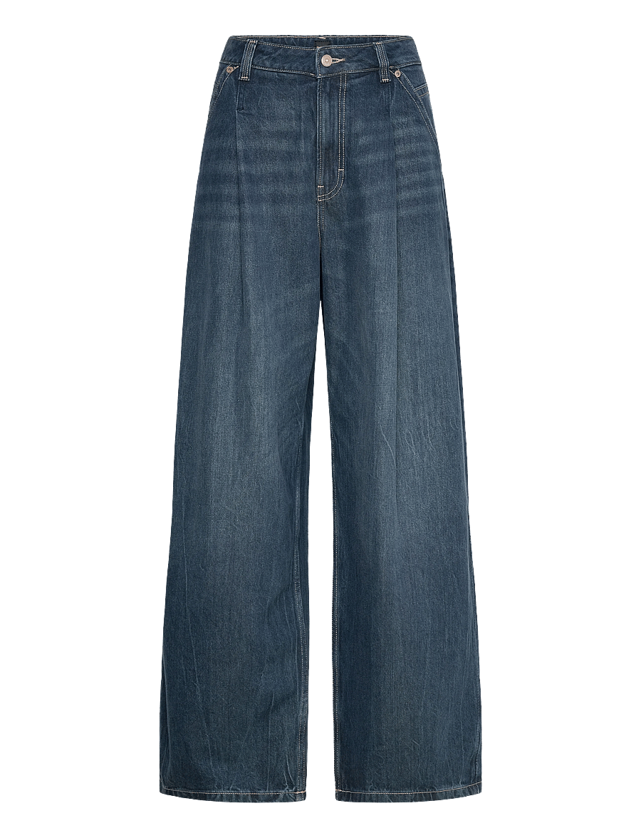 BOSS - C_SLOUCHY PLTD MR - hosen mit weitem bein - green - 0