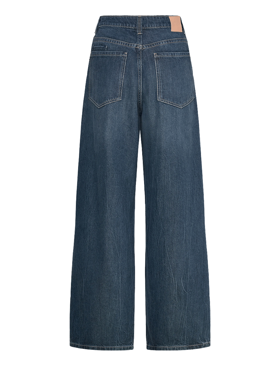 BOSS - C_SLOUCHY PLTD MR - hosen mit weitem bein - green - 1