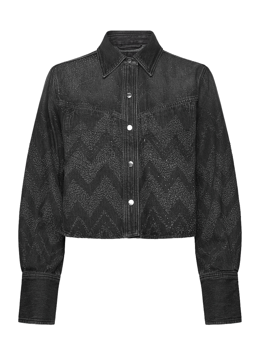 BOSS - C_SHIRT LS 1.0 - teksasärgid - black - 0