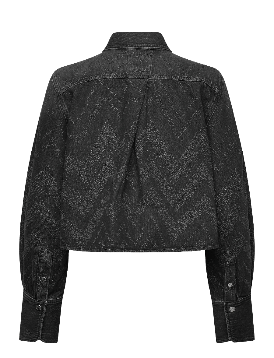 BOSS - C_SHIRT LS 1.0 - teksasärgid - black - 1