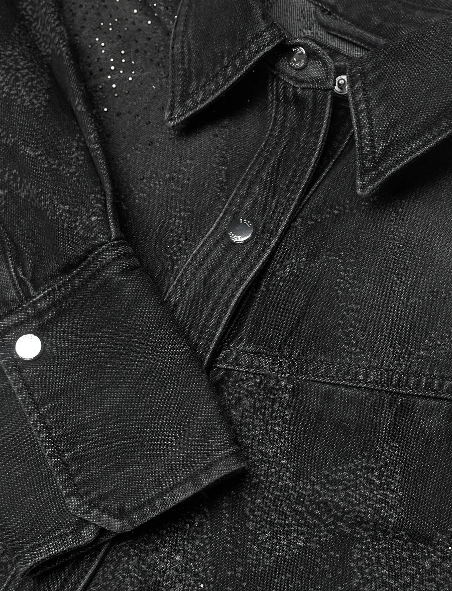 BOSS - C_SHIRT LS 1.0 - teksasärgid - black - 2