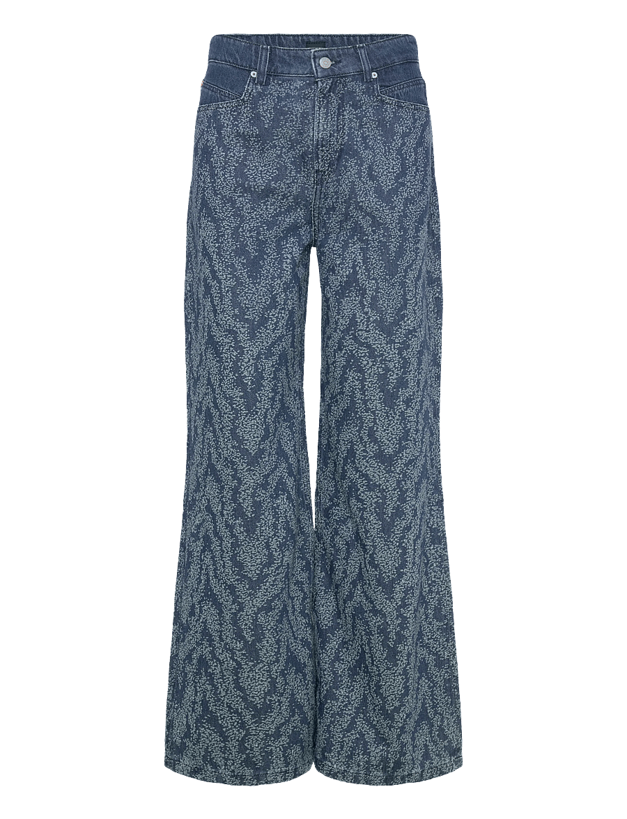 BOSS - C_MARLENE FLARE HR - hosen mit weitem bein - dark green - 0