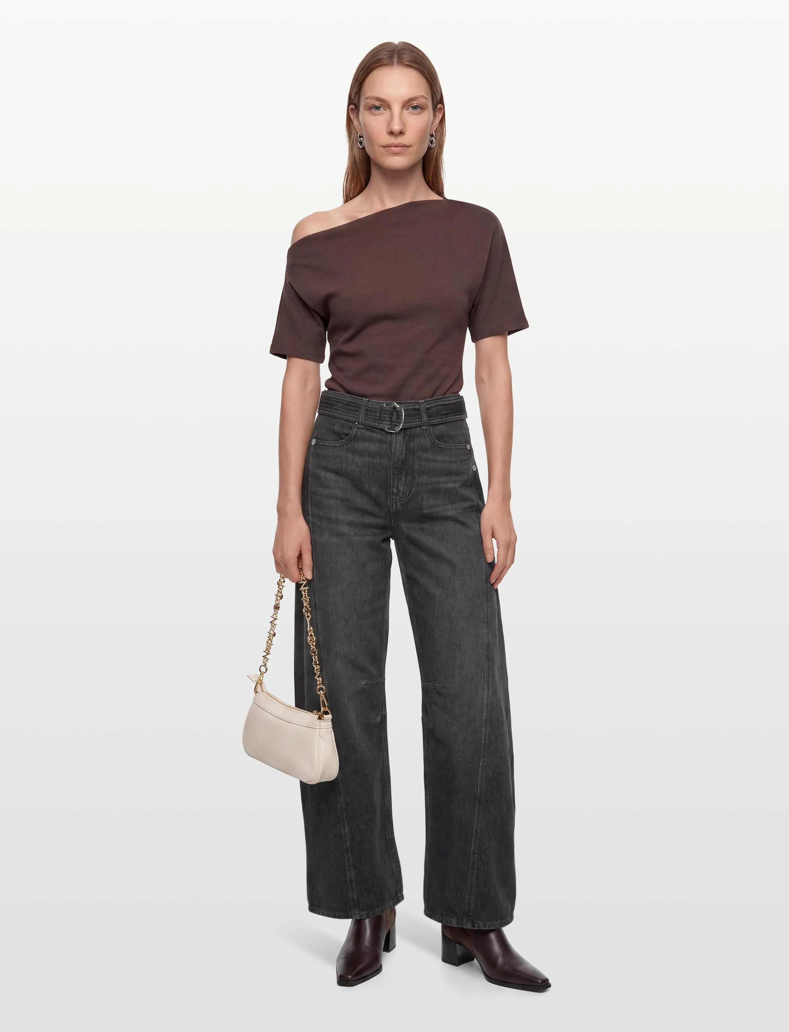 BOSS - C_BALOON HR BELT - vida jeans - black - 0