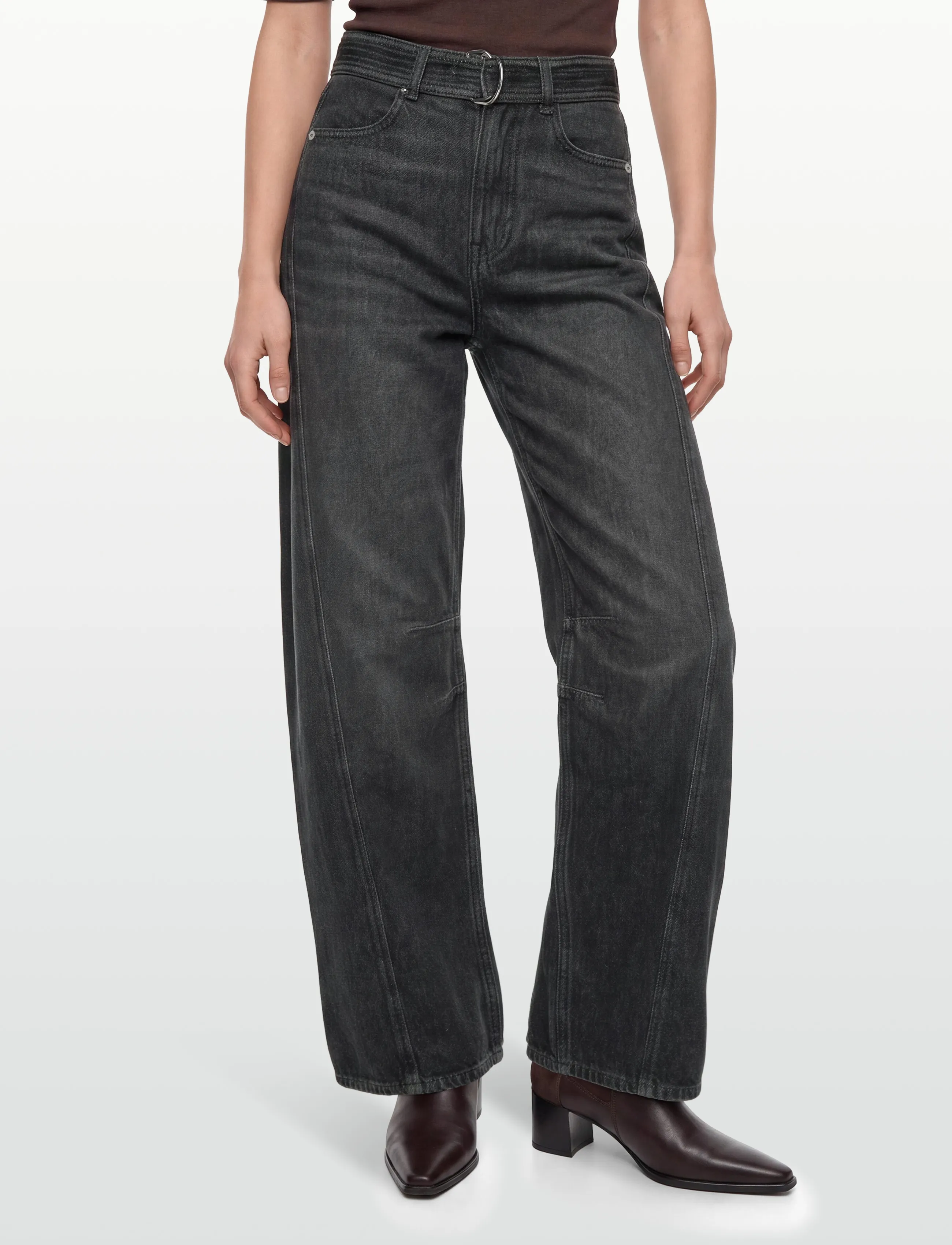 BOSS - C_BALOON HR BELT - vida jeans - black - 3