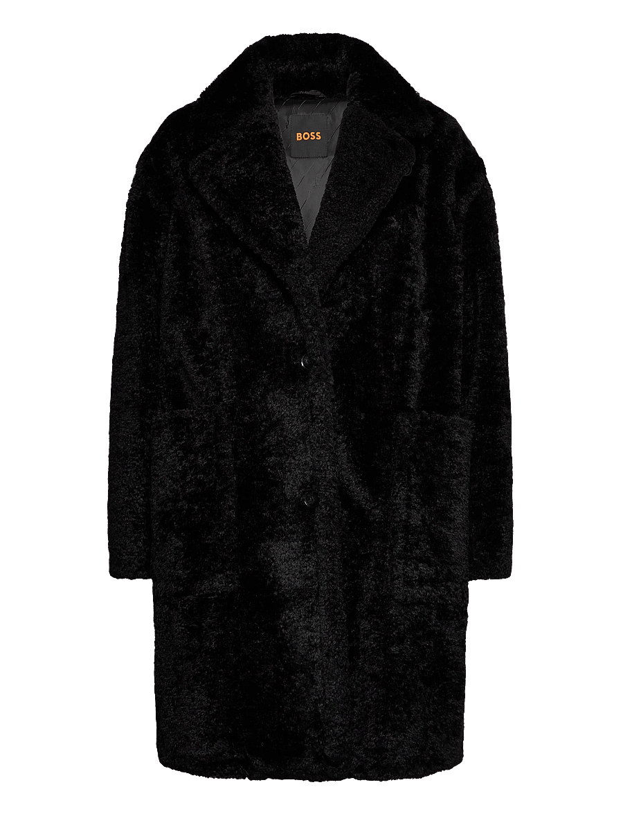 BOSS - C_Catedy - dirbtiniai kailiniai - black - 0