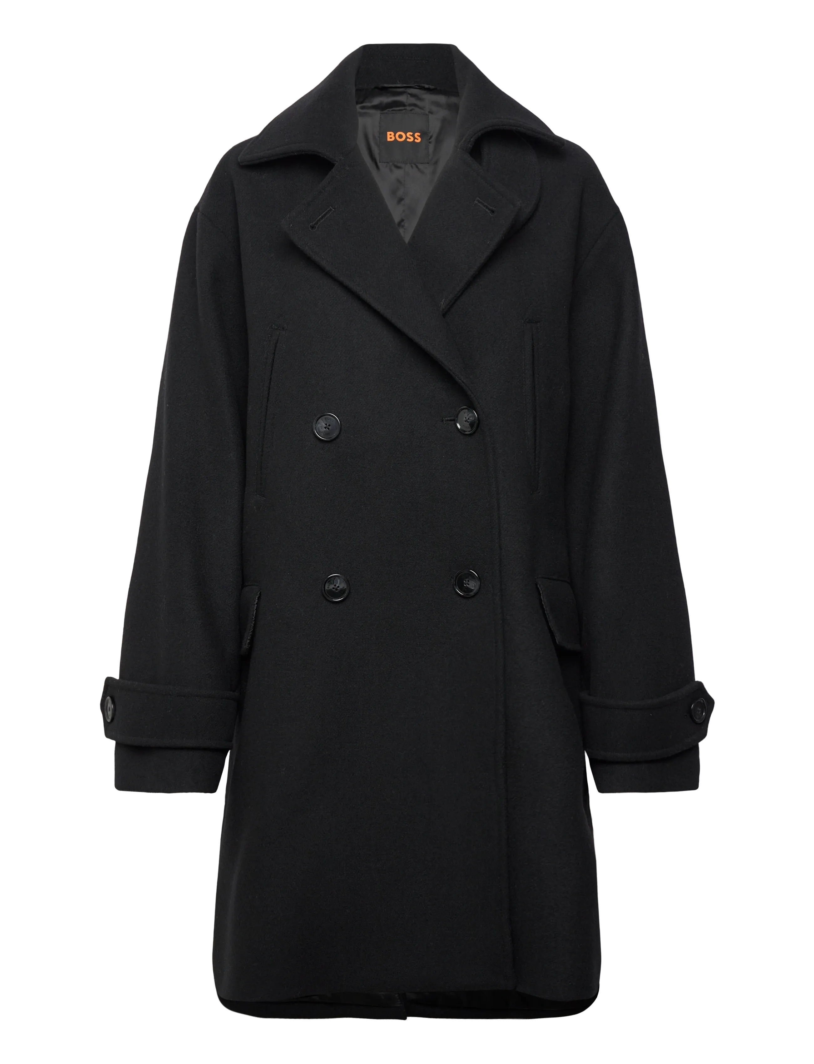 BOSS C_Cisabel, 34, Coats, Schwarz - Wool Frauen