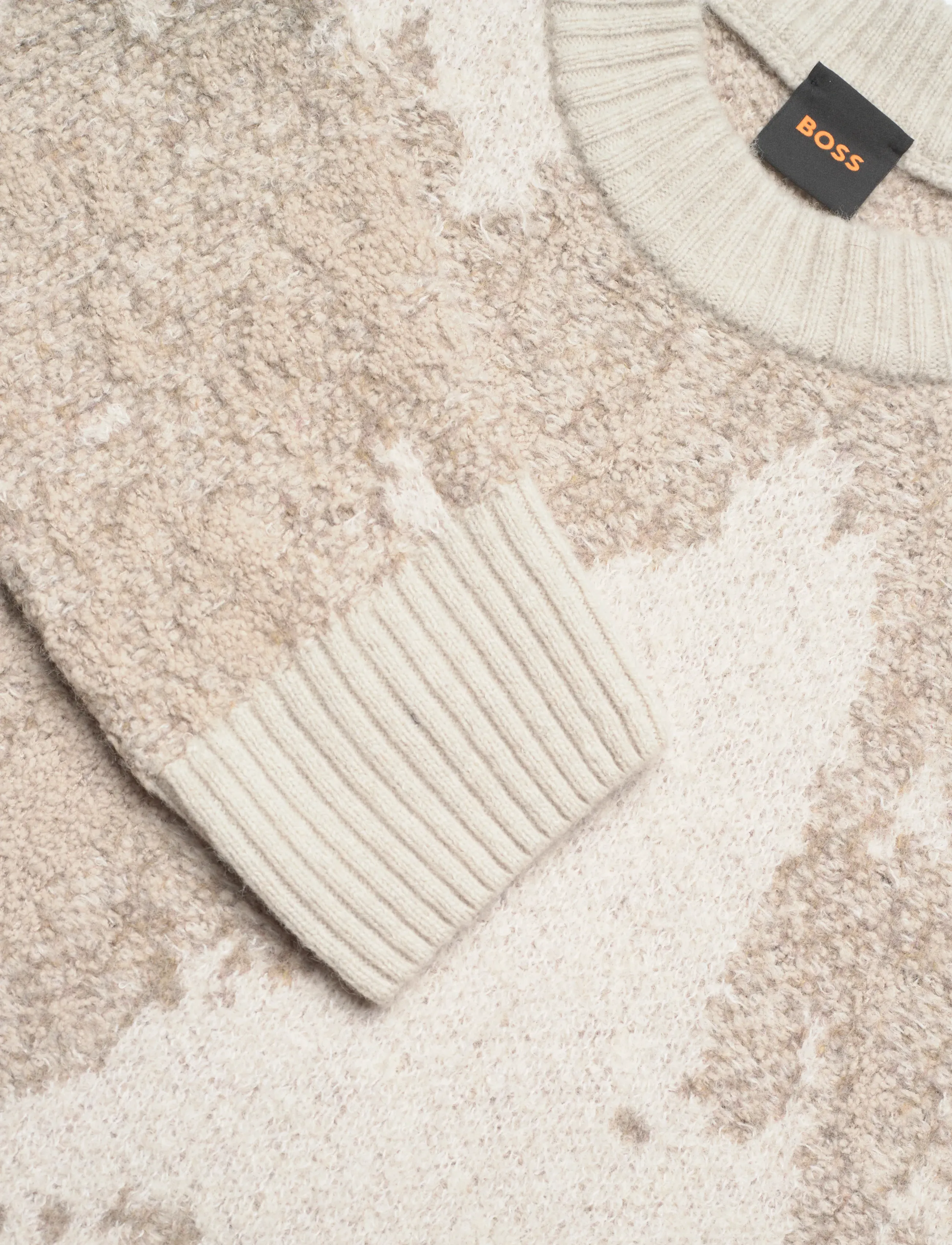 BOSS - Kradar - strik - light beige - 2