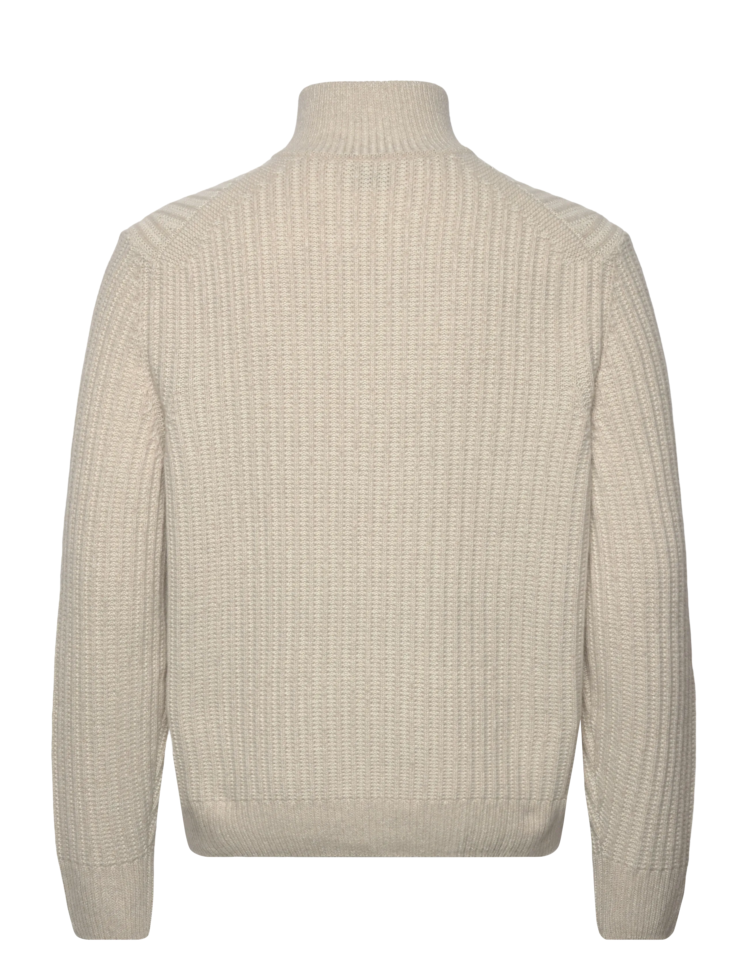 BOSS - Kwinter - tõmblukk-kaelusega džemprid - light beige - 1