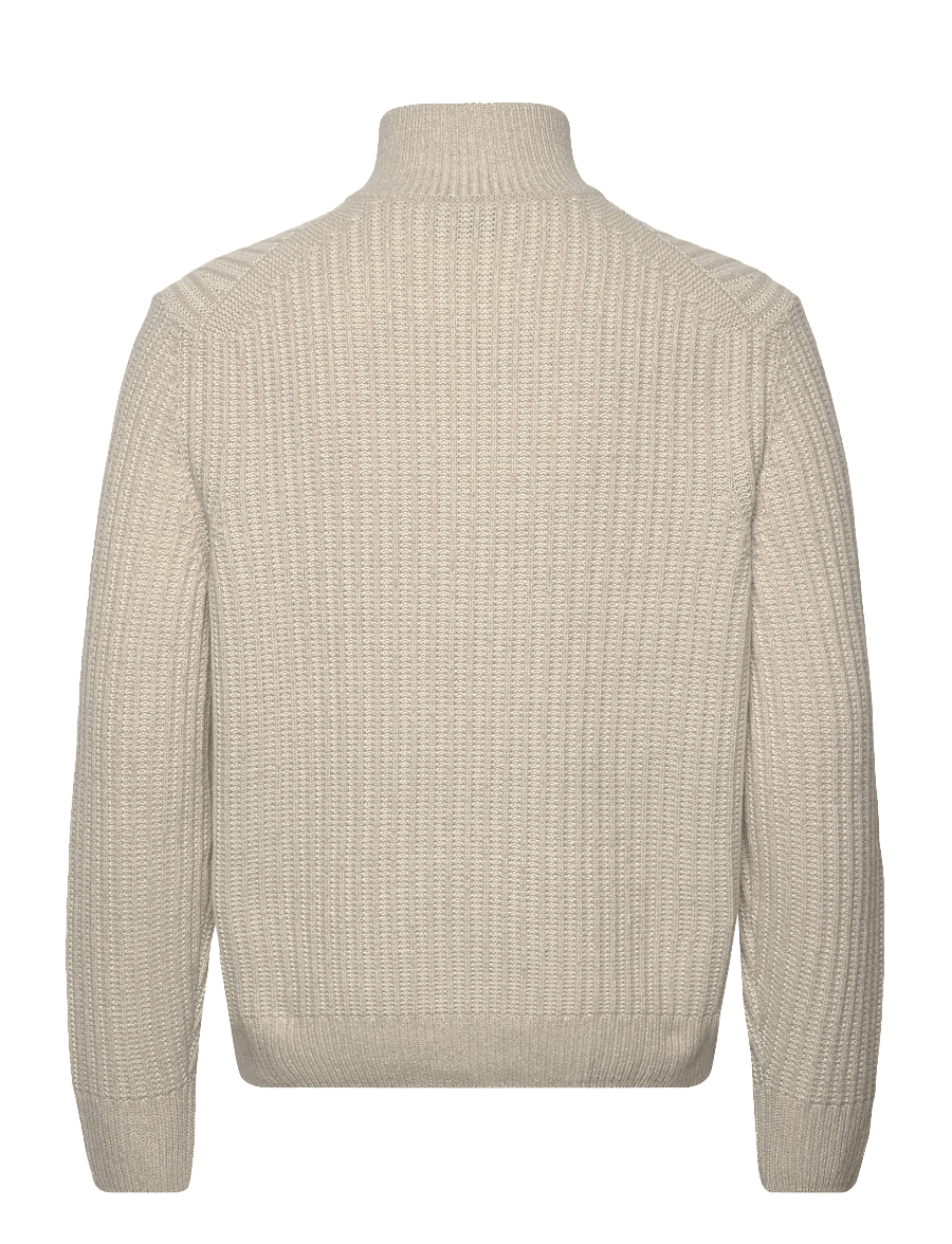 BOSS - Kwinter - half zip jumpers - light beige - 1