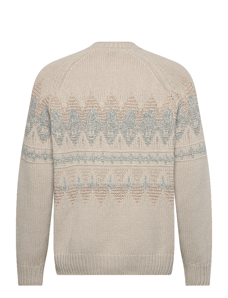 BOSS - Karombo - Ümmarguse kaelusega kudumid - light beige - 1