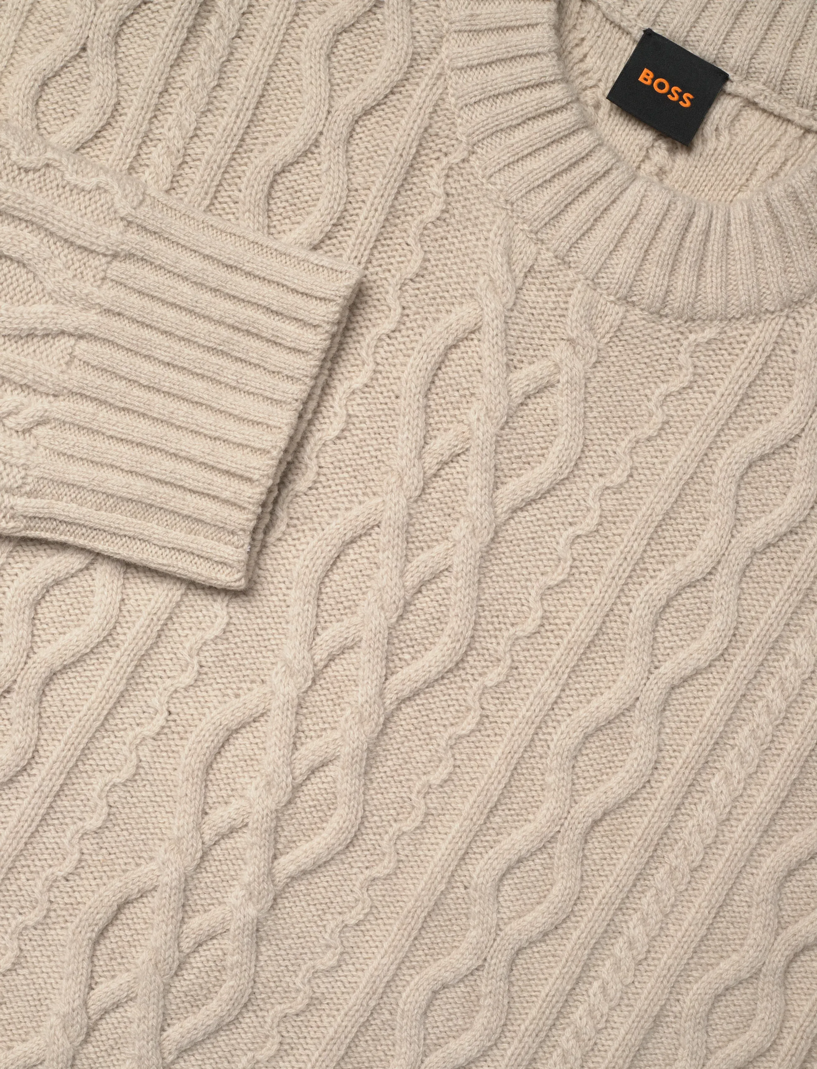 BOSS - Kableto - knitwear - light beige - 2