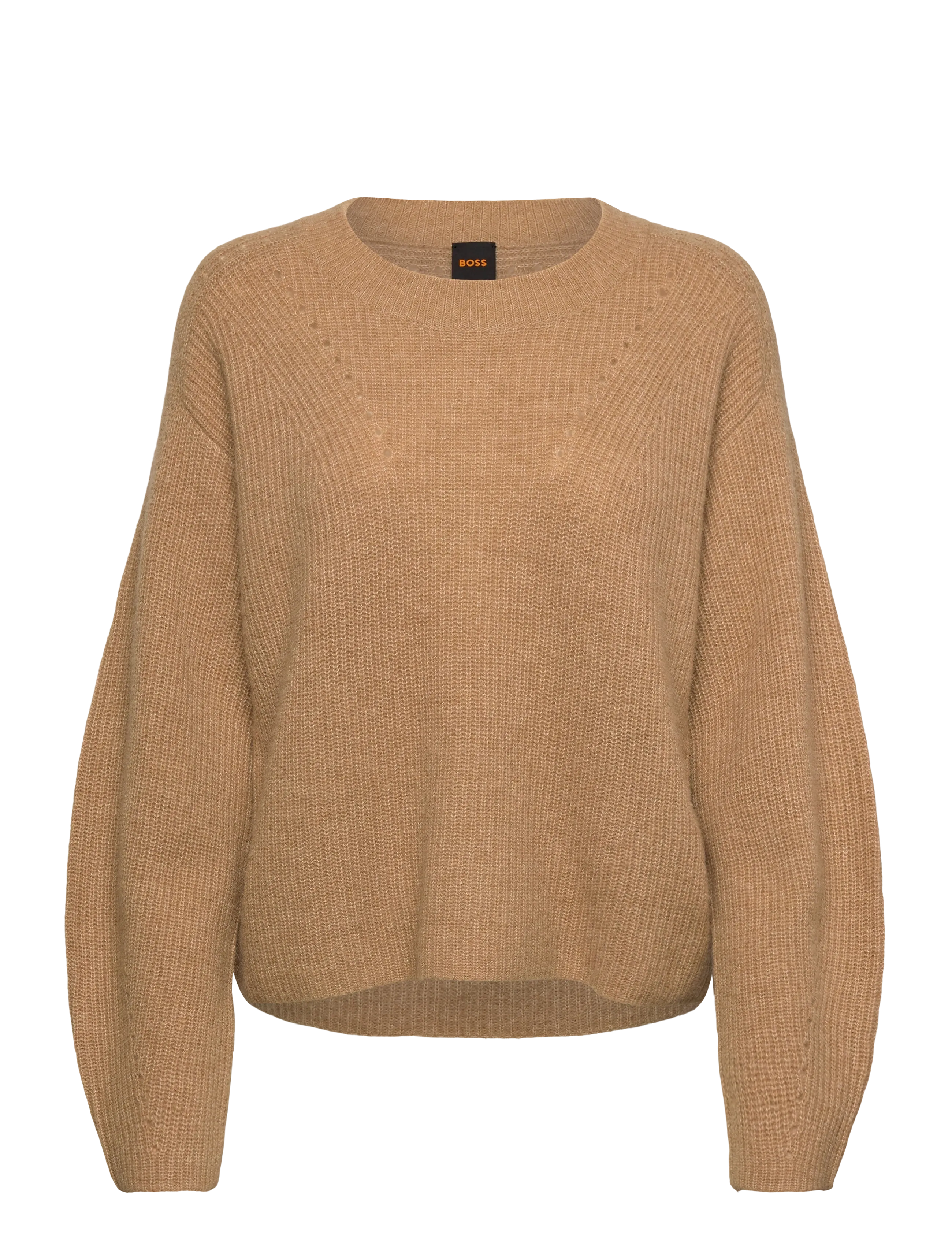 BOSS C_Fenne, S, Beige, Strik > Trøjer, Dame